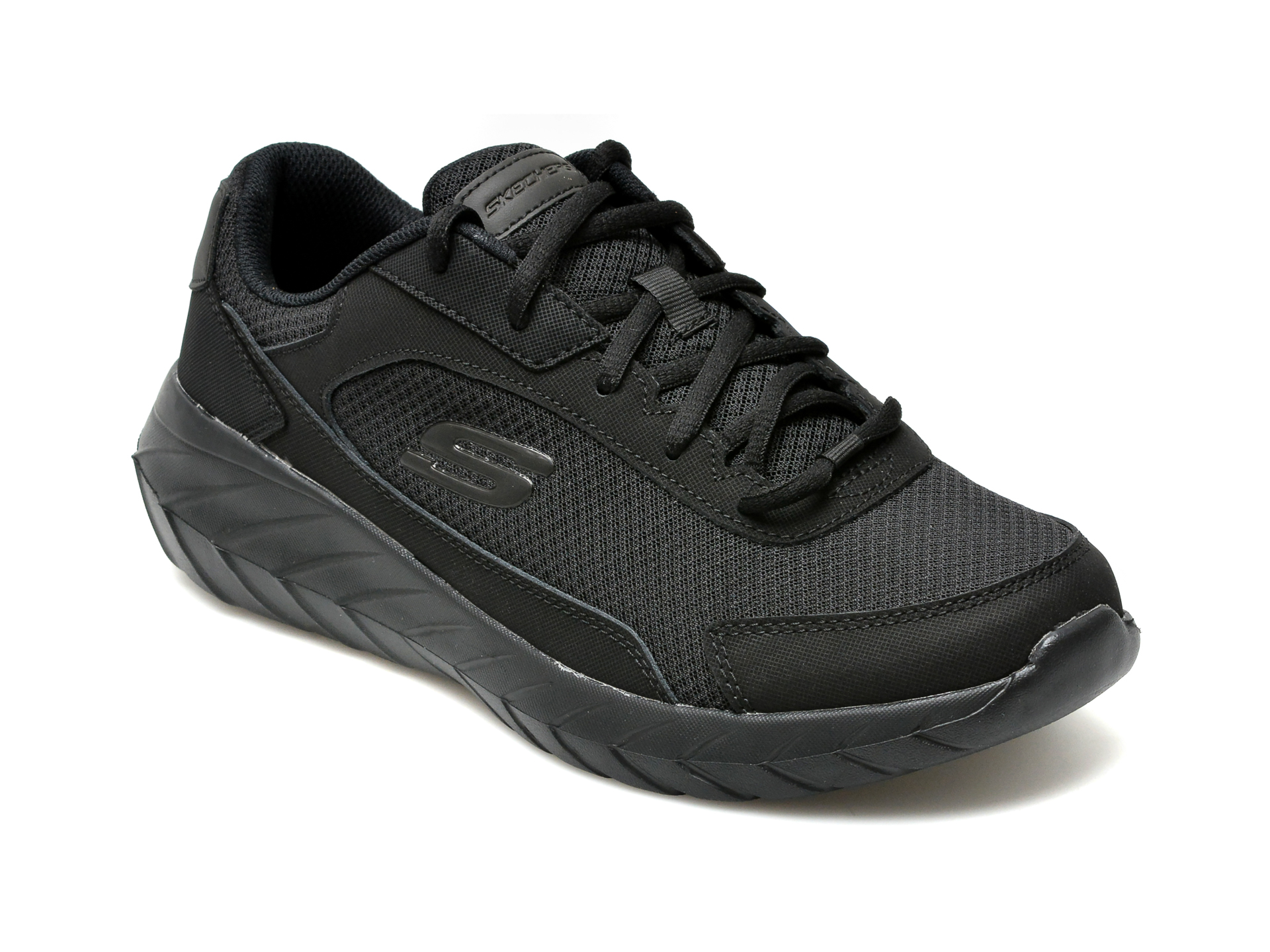 Pantofi sport SKECHERS negri, OVERHAUL 2.0, din material textil /barbati/pantofi imagine noua