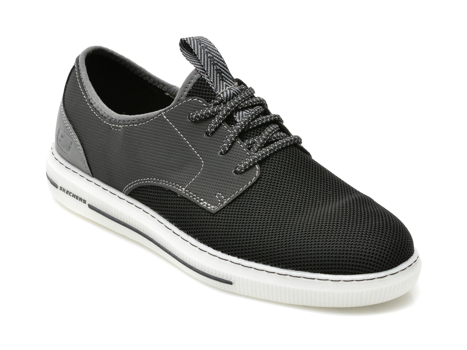 Pantofi sport SKECHERS negri, PERTOLA, din material textil otter.ro imagine 2022 reducere