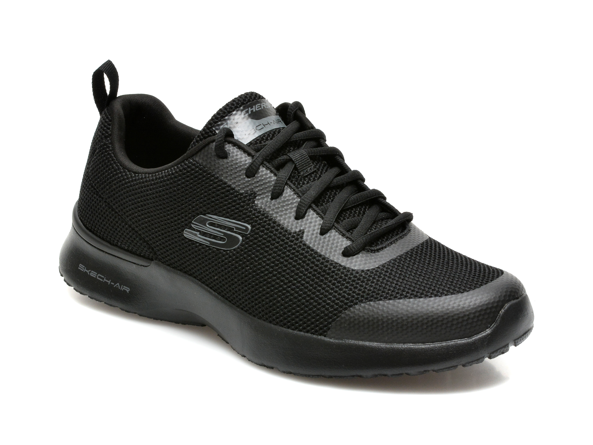 Pantofi sport SKECHERS negri, SKECH-AIR DYNAMIGHT, din material textil otter.ro