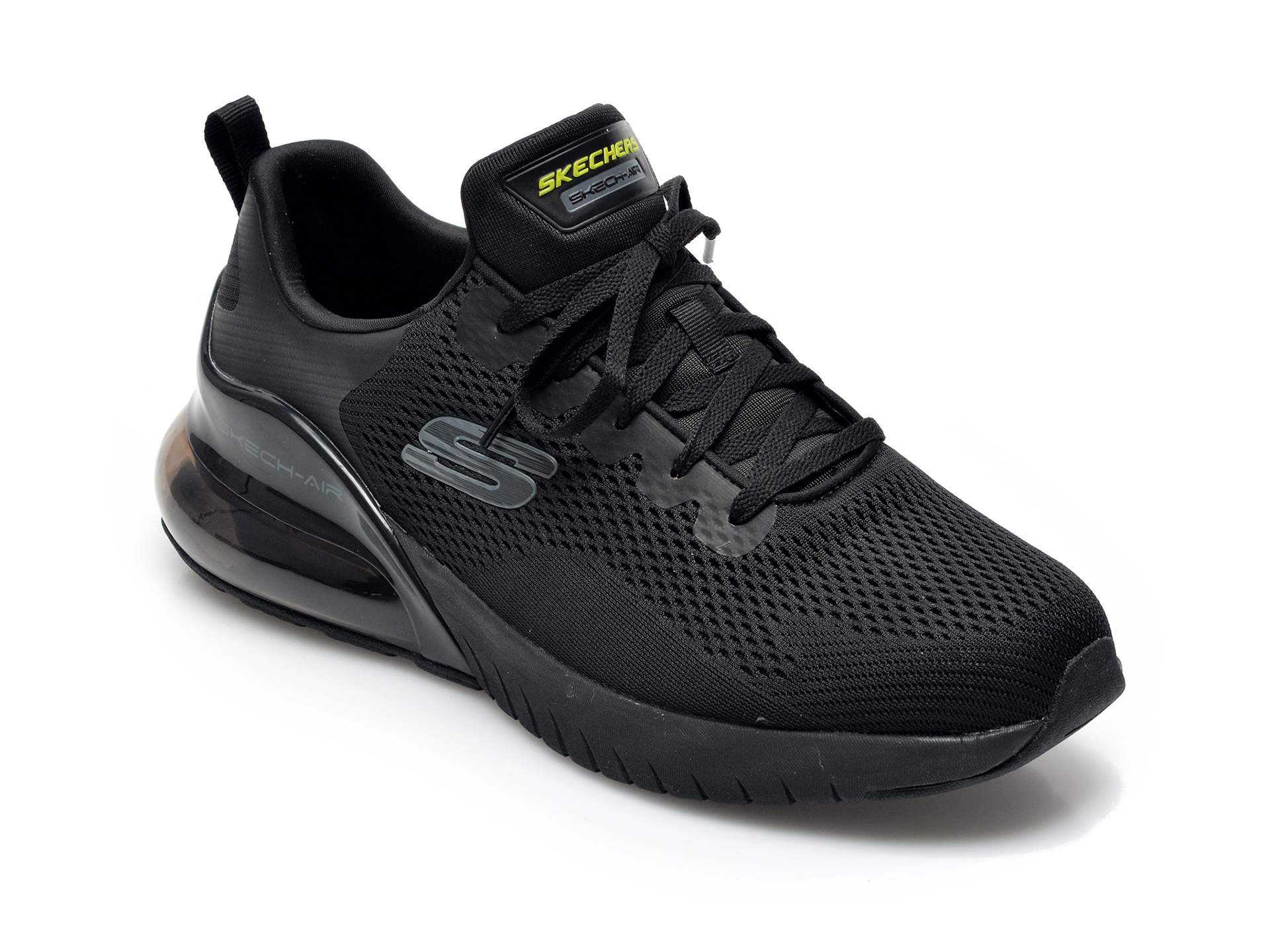 Pantofi sport SKECHERS negri, SKECH-AIR STRATUS, din material textil otter.ro otter.ro