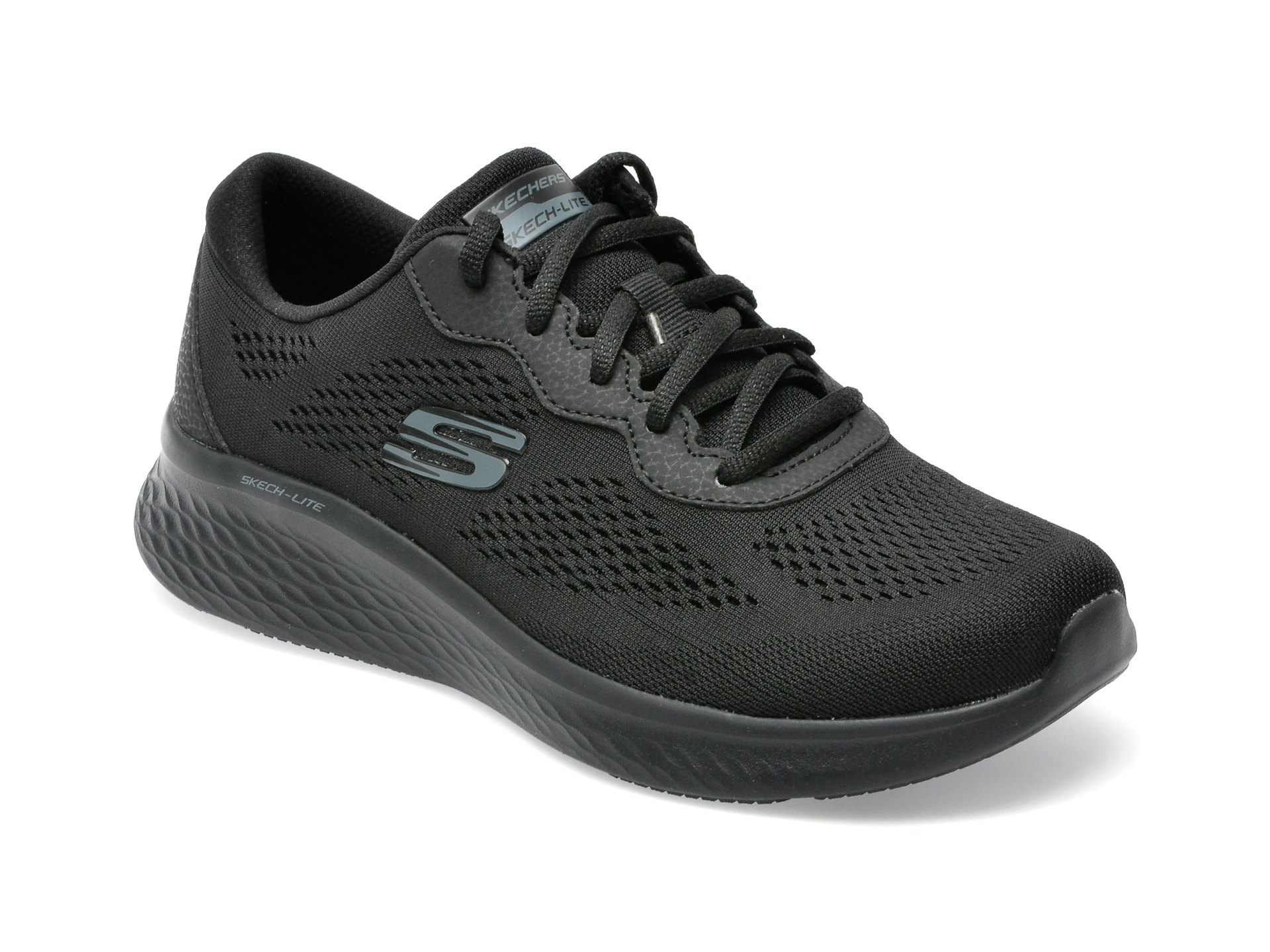 Pantofi sport SKECHERS negri, SKECH-LITE PRO, din material textil si piele ecologica /femei/pantofi imagine noua