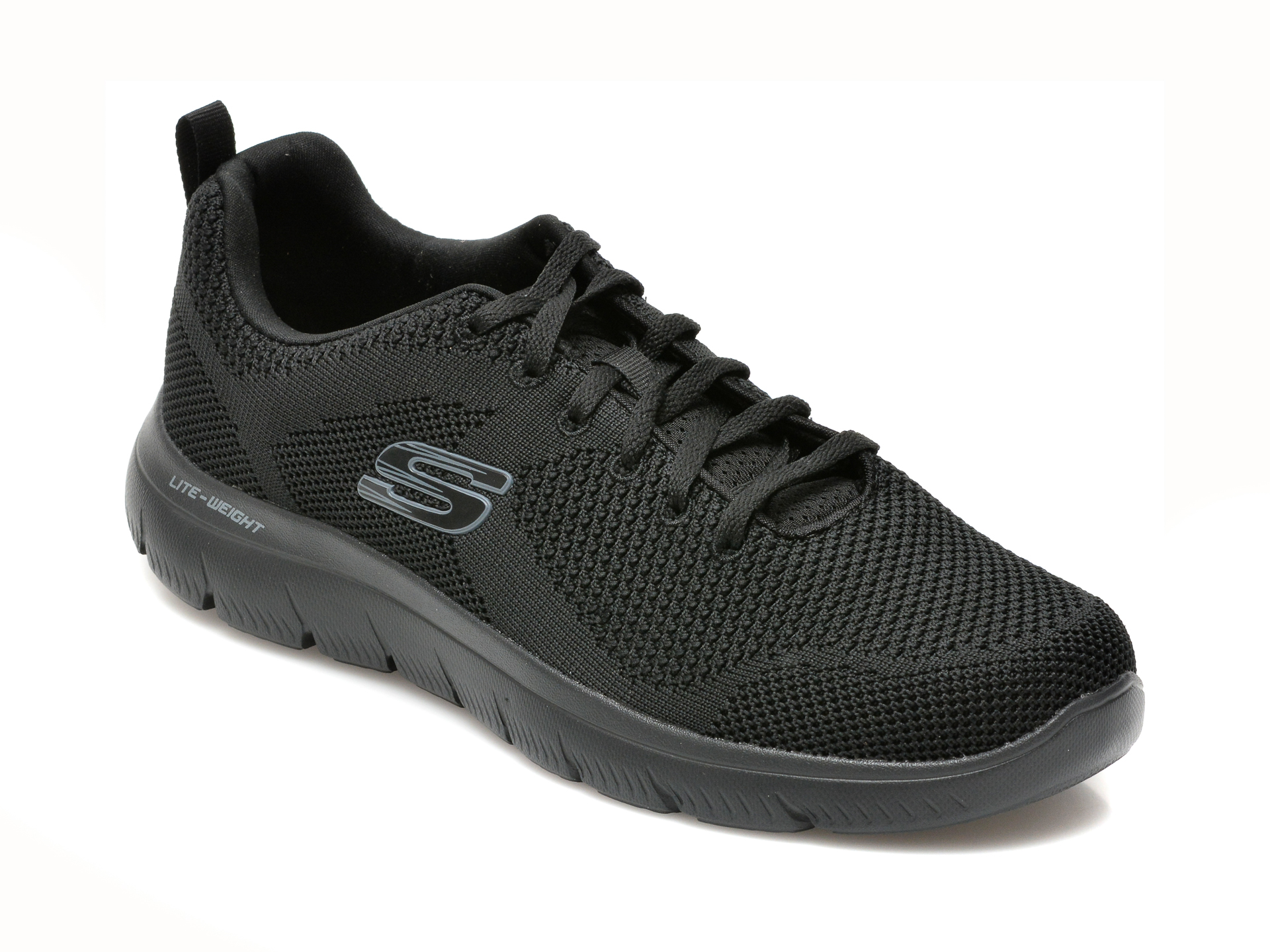 Pantofi sport SKECHERS negri, SUMMITS, din material textil otter.ro imagine super redus 2022