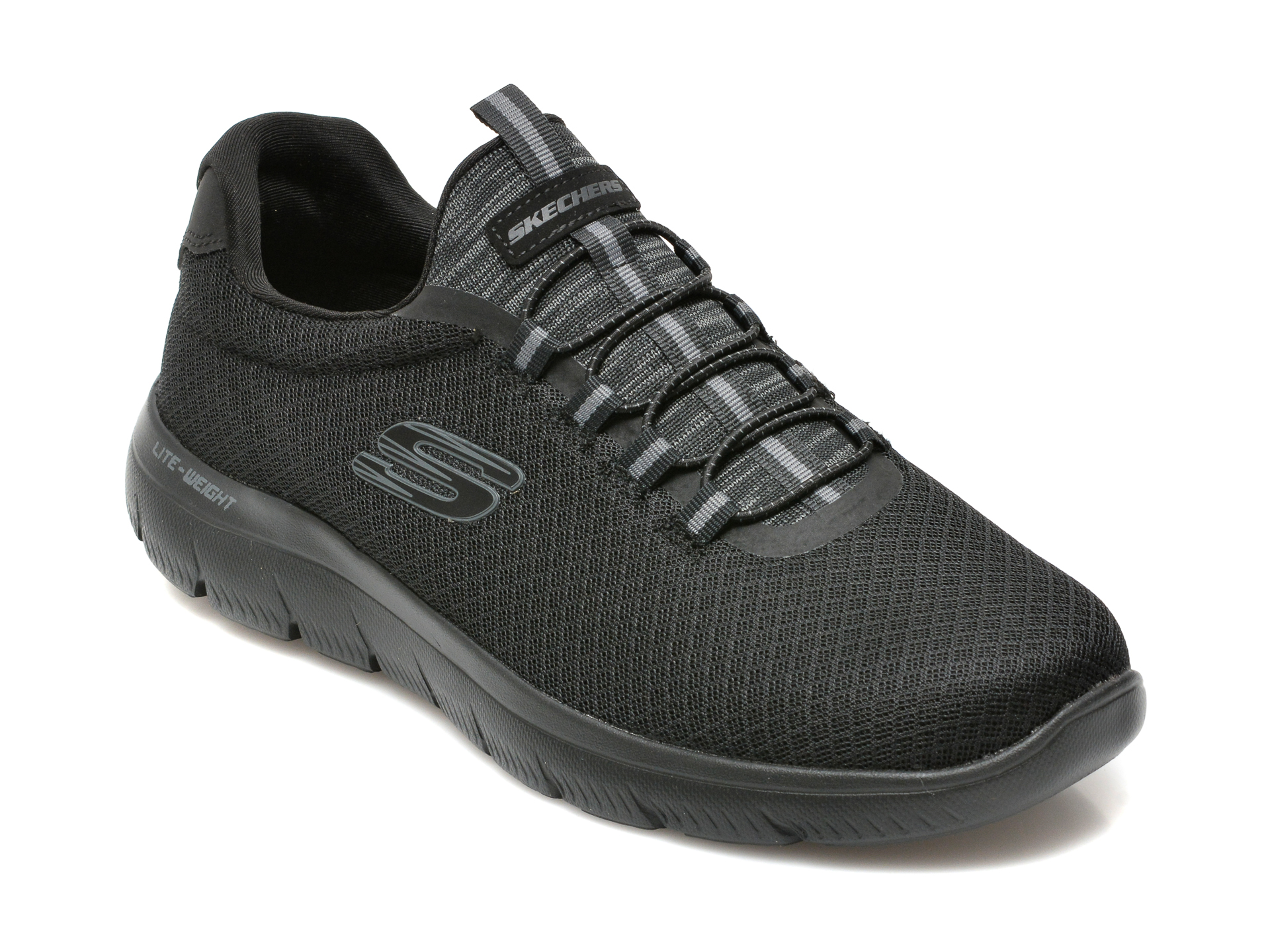 Pantofi sport SKECHERS negri, SUMMITS, din material textil otter.ro