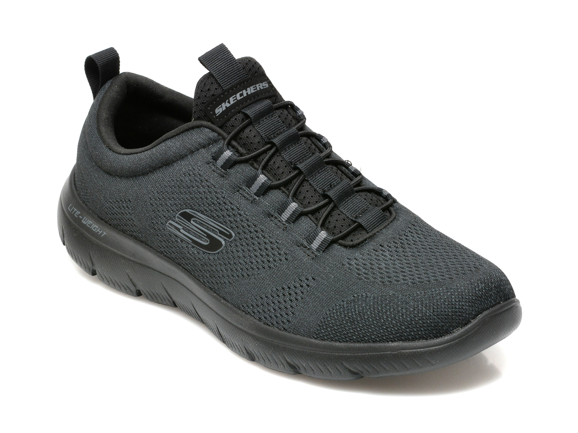 Pantofi sport SKECHERS negri, SUMMITS, din material textil 2023 ❤️ Pret Super Black Friday otter.ro imagine noua 2022