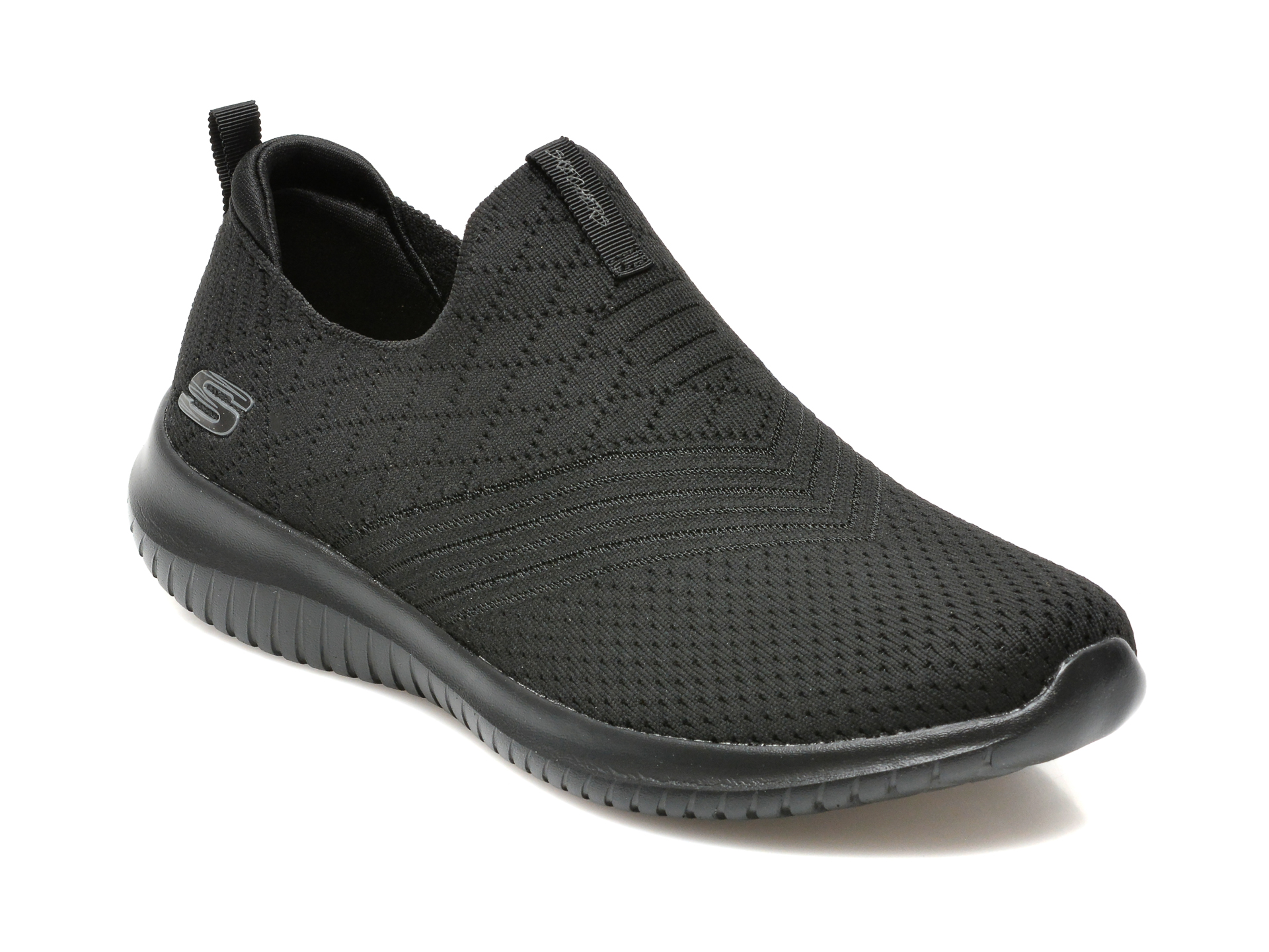 Pantofi sport SKECHERS negri, ULTRA FLEX, din material textil otter.ro