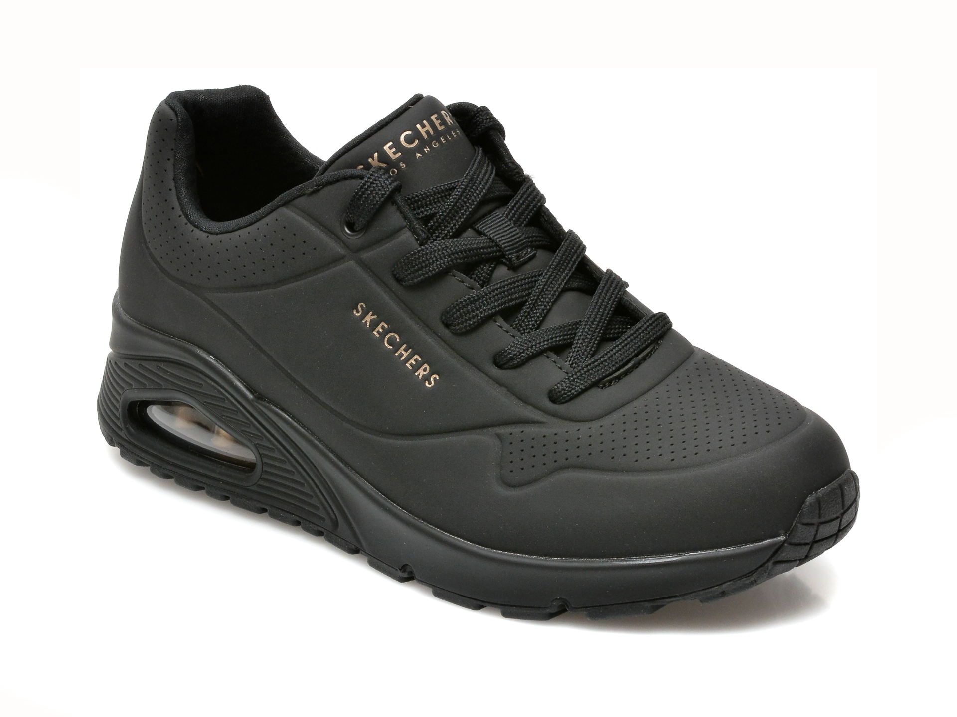 Pantofi sport SKECHERS negri, UNO, din piele ecologica otter.ro imagine super redus 2022