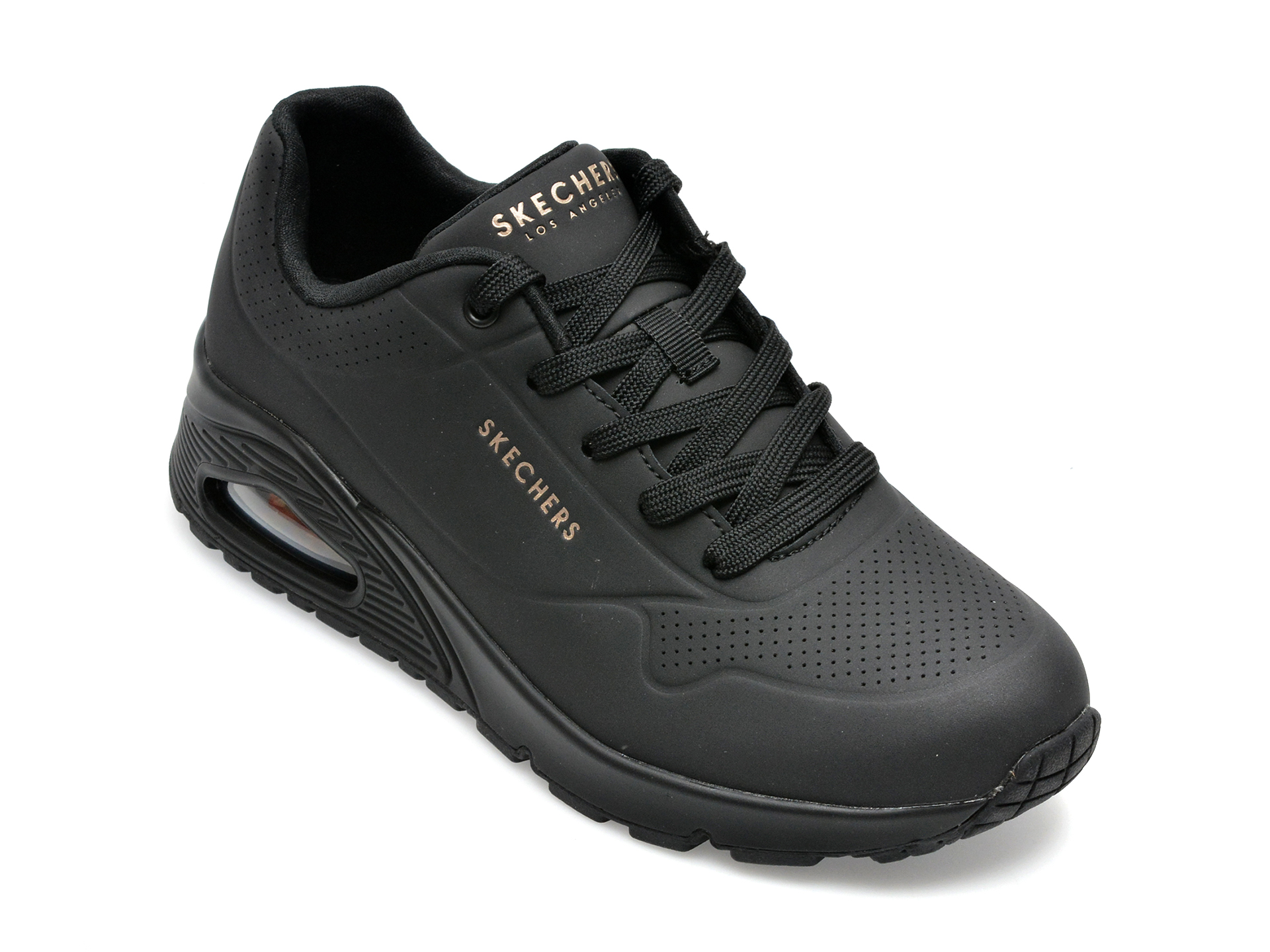 Pantofi sport SKECHERS negri, UNO, din piele ecologica Answear 2023-09-28