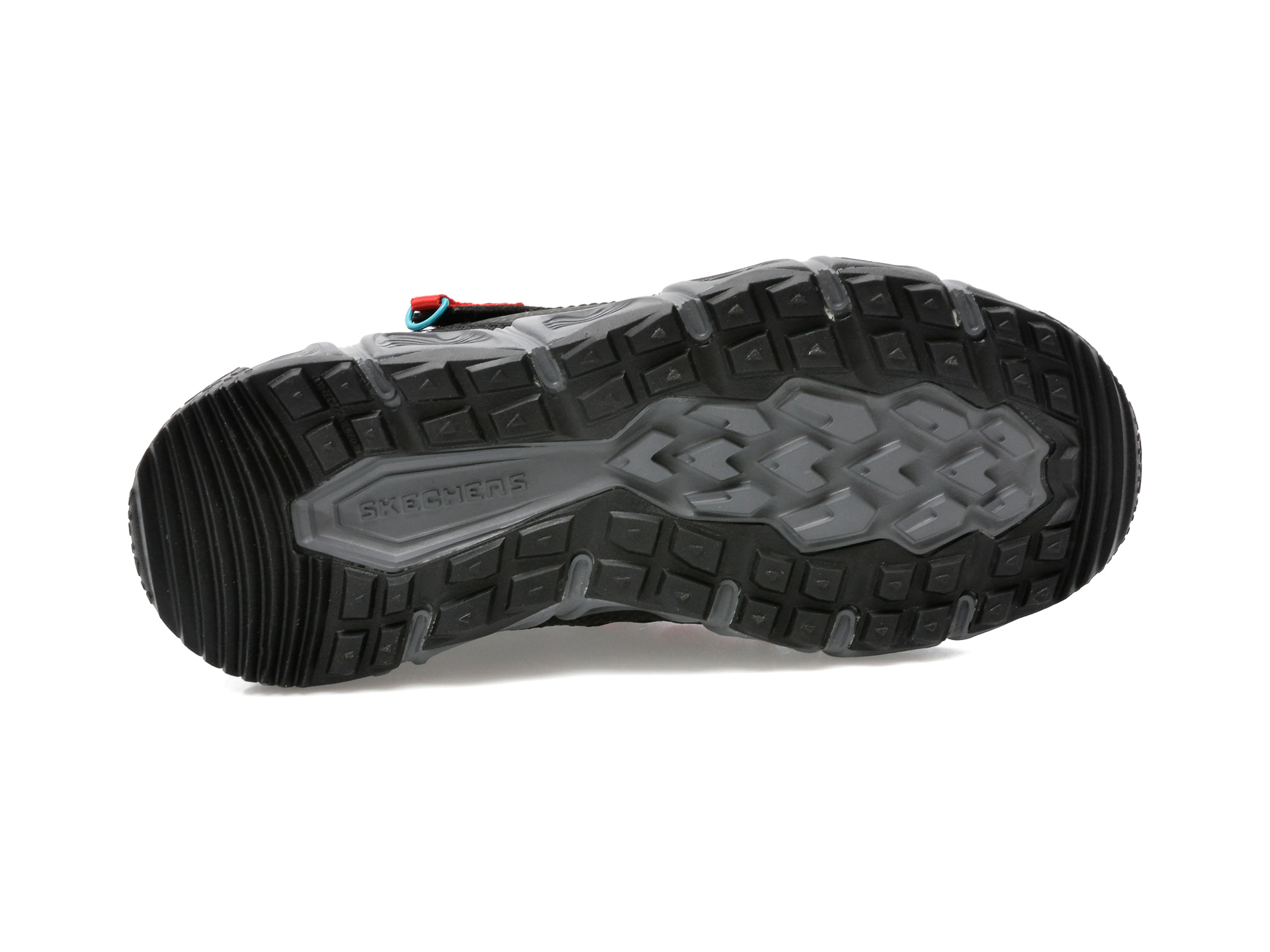 Pantofi sport SKECHERS negri, VELOCITREK, din piele ecologica si material textil - 7