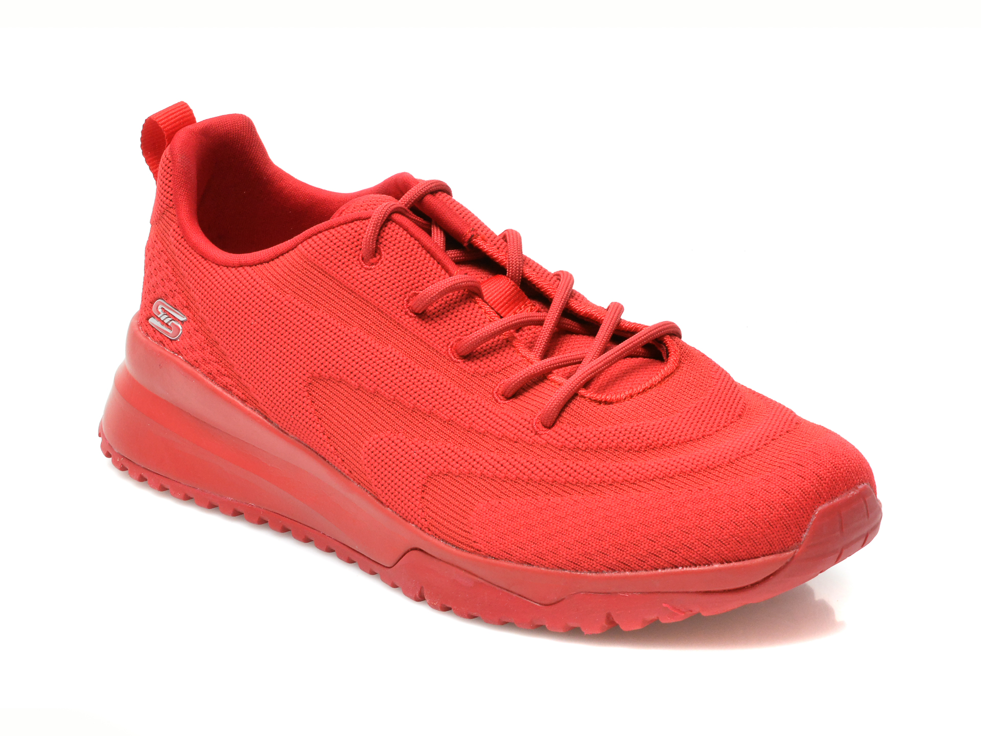 Pantofi sport SKECHERS rosii, BOBS SQUAD 3, din material textil 2023 ❤️ Pret Super Black Friday otter.ro imagine noua 2022