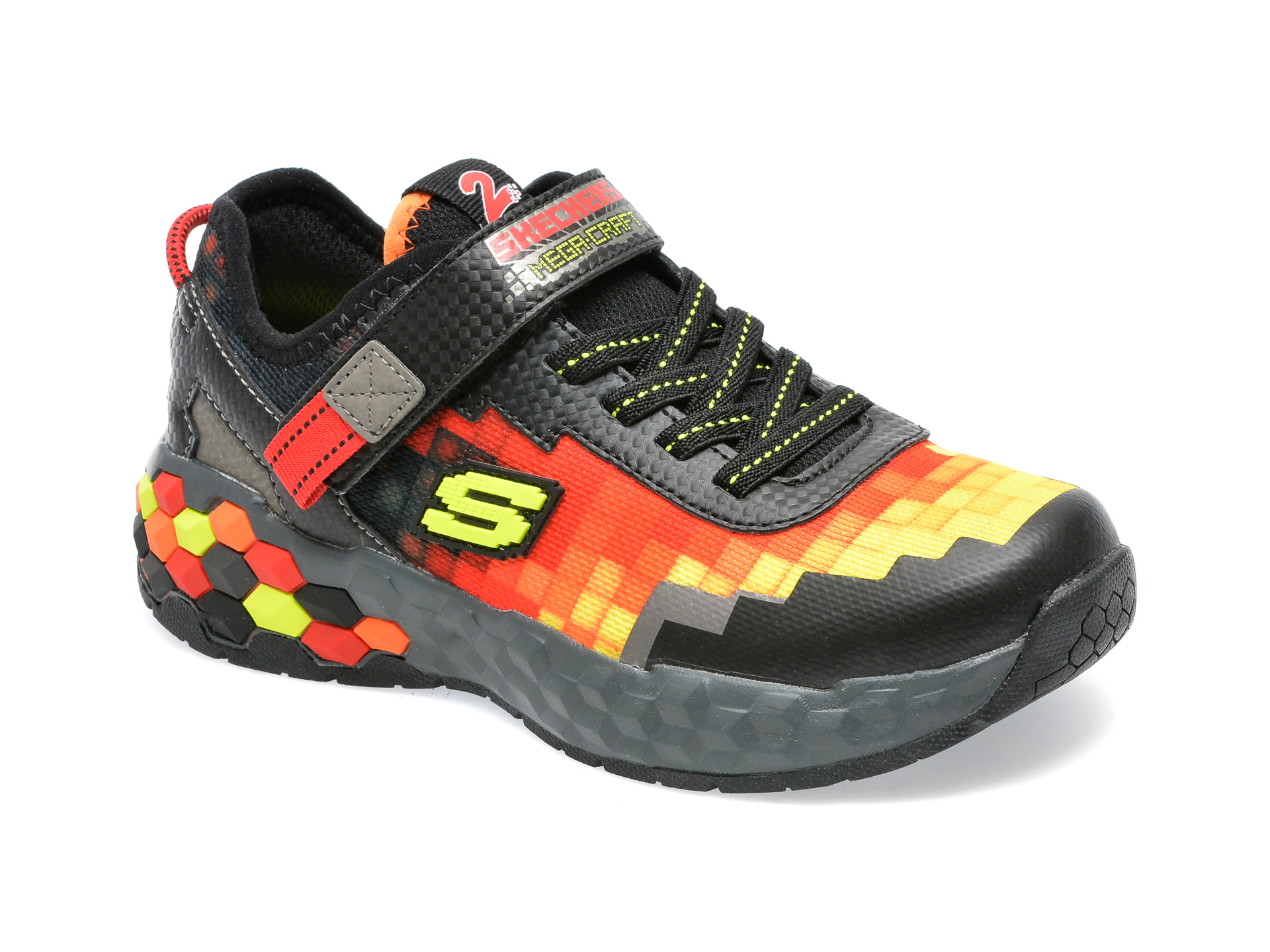 Pantofi sport SKECHERS rosii, MEGA-CRAFT 2.0, din material textil /copii/incaltaminte imagine super redus 2022