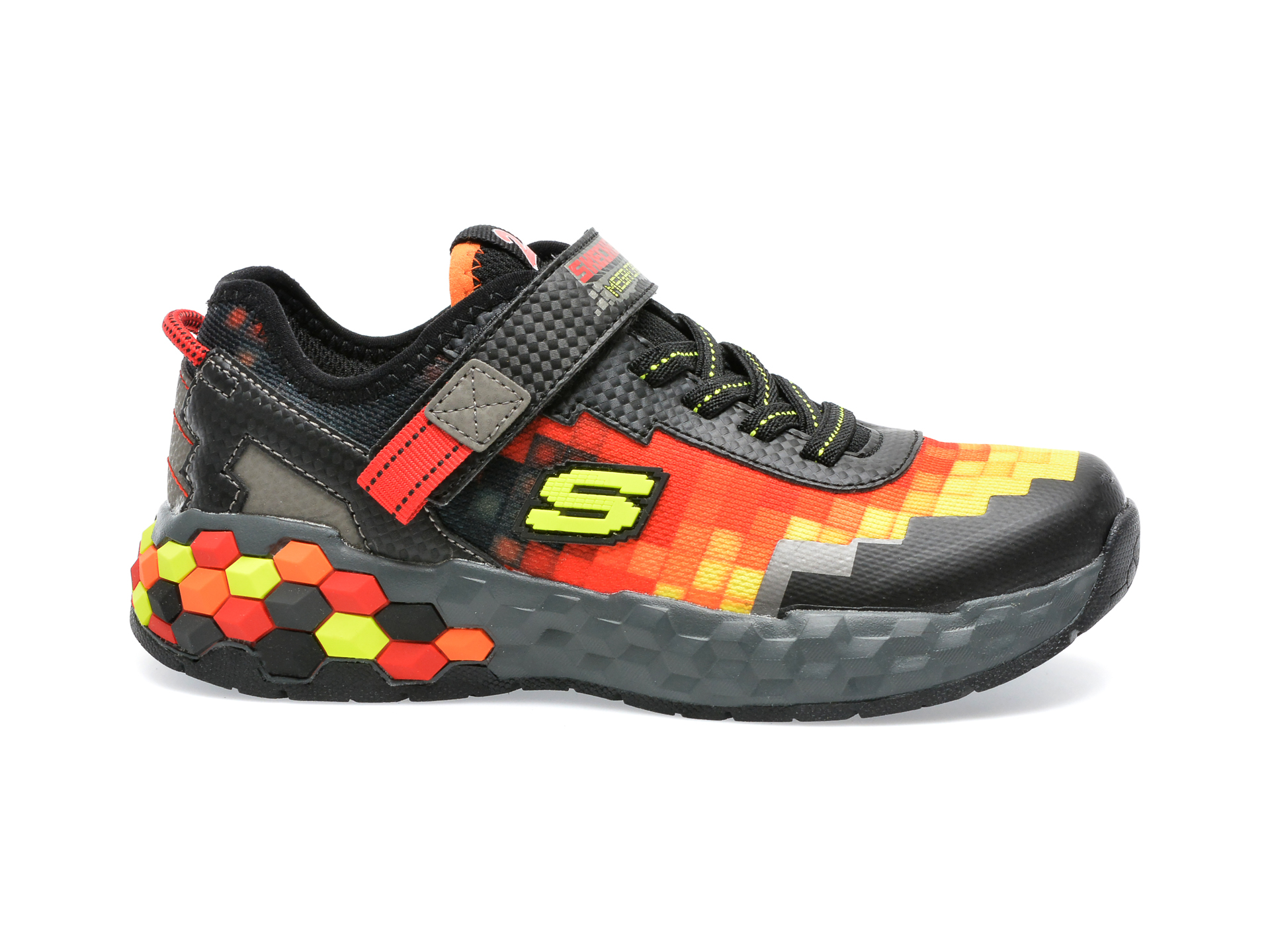 Pantofi sport SKECHERS rosii, MEGA-CRAFT 2.0, din material textil - 1