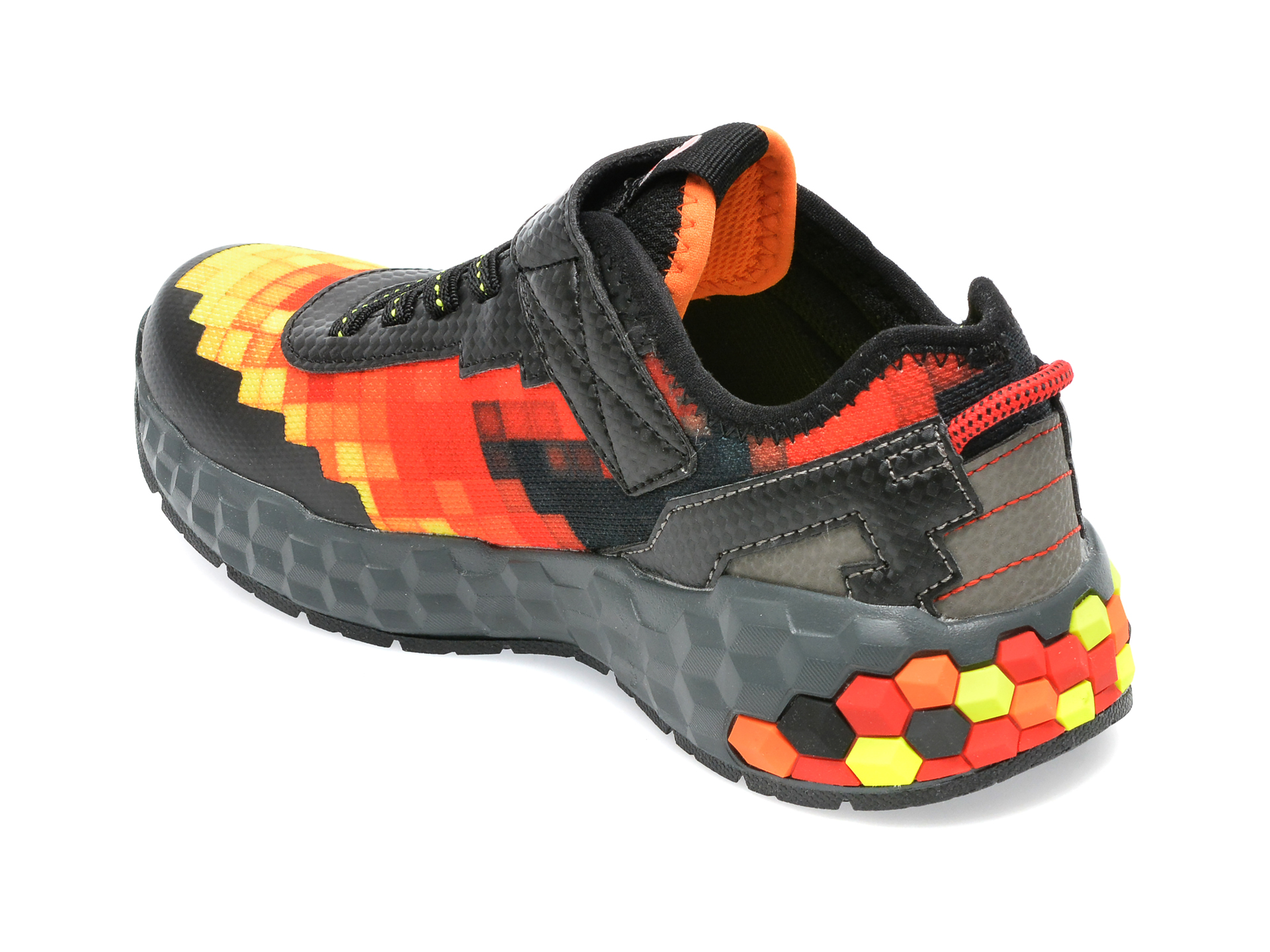 Pantofi sport SKECHERS rosii, MEGA-CRAFT 2.0, din material textil - 5