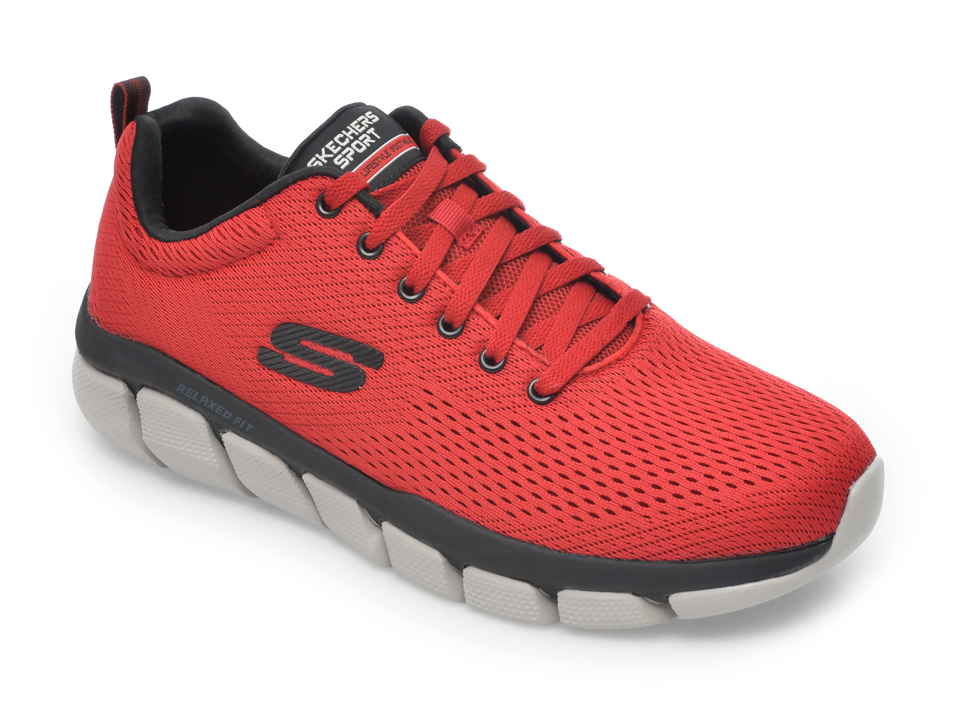 Pantofi sport SKECHERS rosii, Skech-Flex 3.0 Verko, din material textil imagine