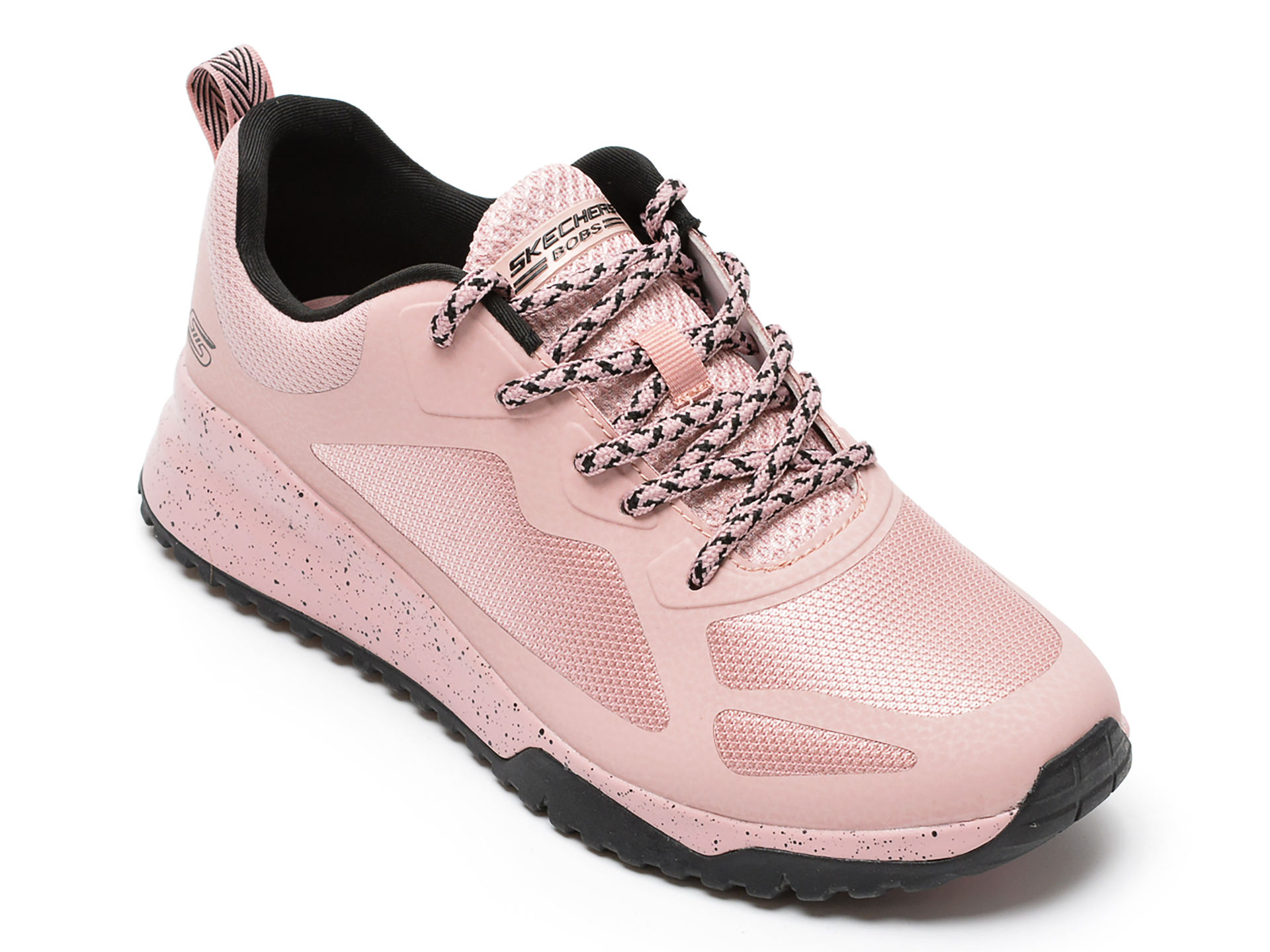 Pantofi sport SKECHERS roz, BOBS SQUAD 3, din material textil