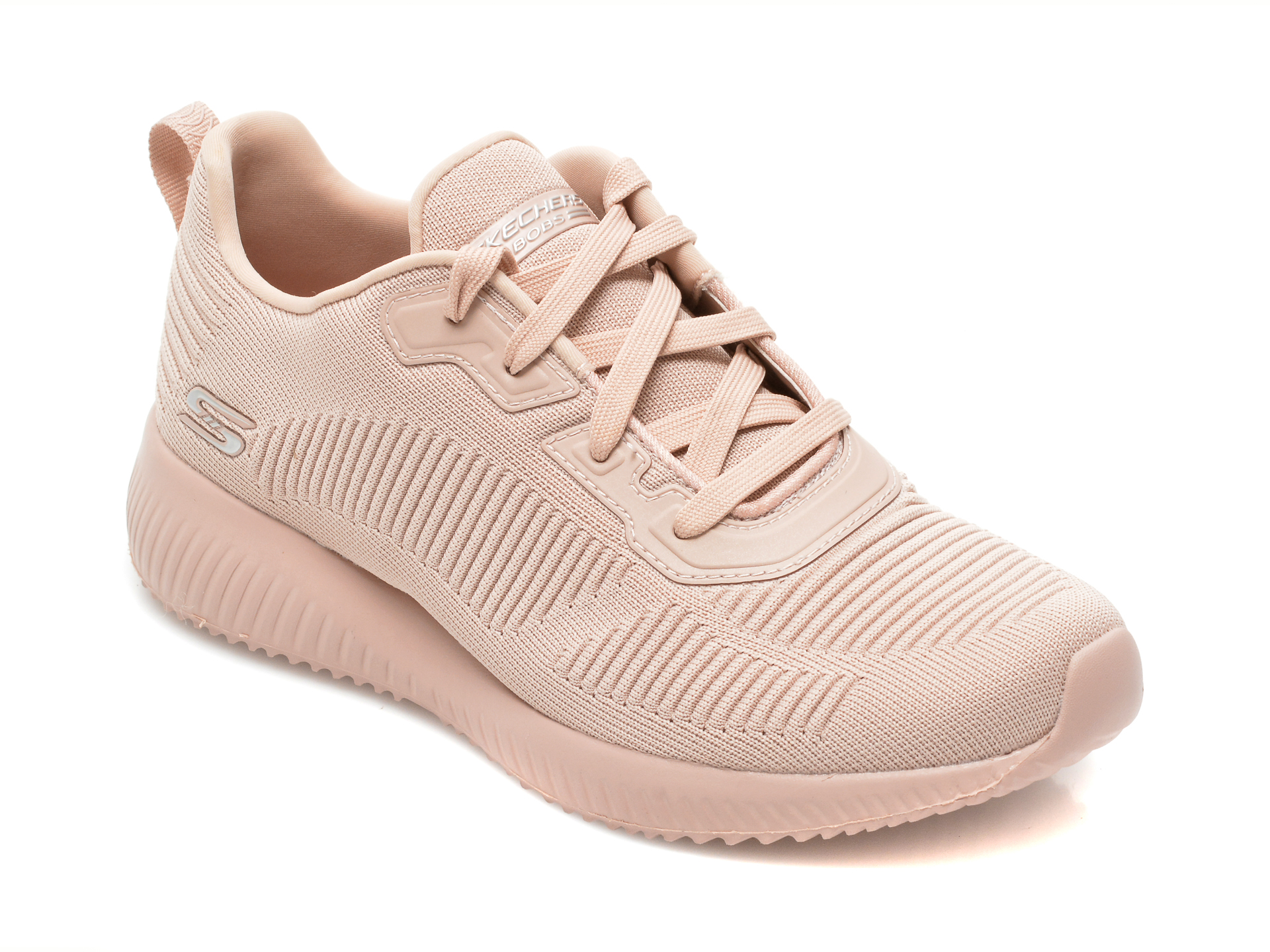 Pantofi sport SKECHERS roz, BOBS SQUAD, din material textil otter imagine noua