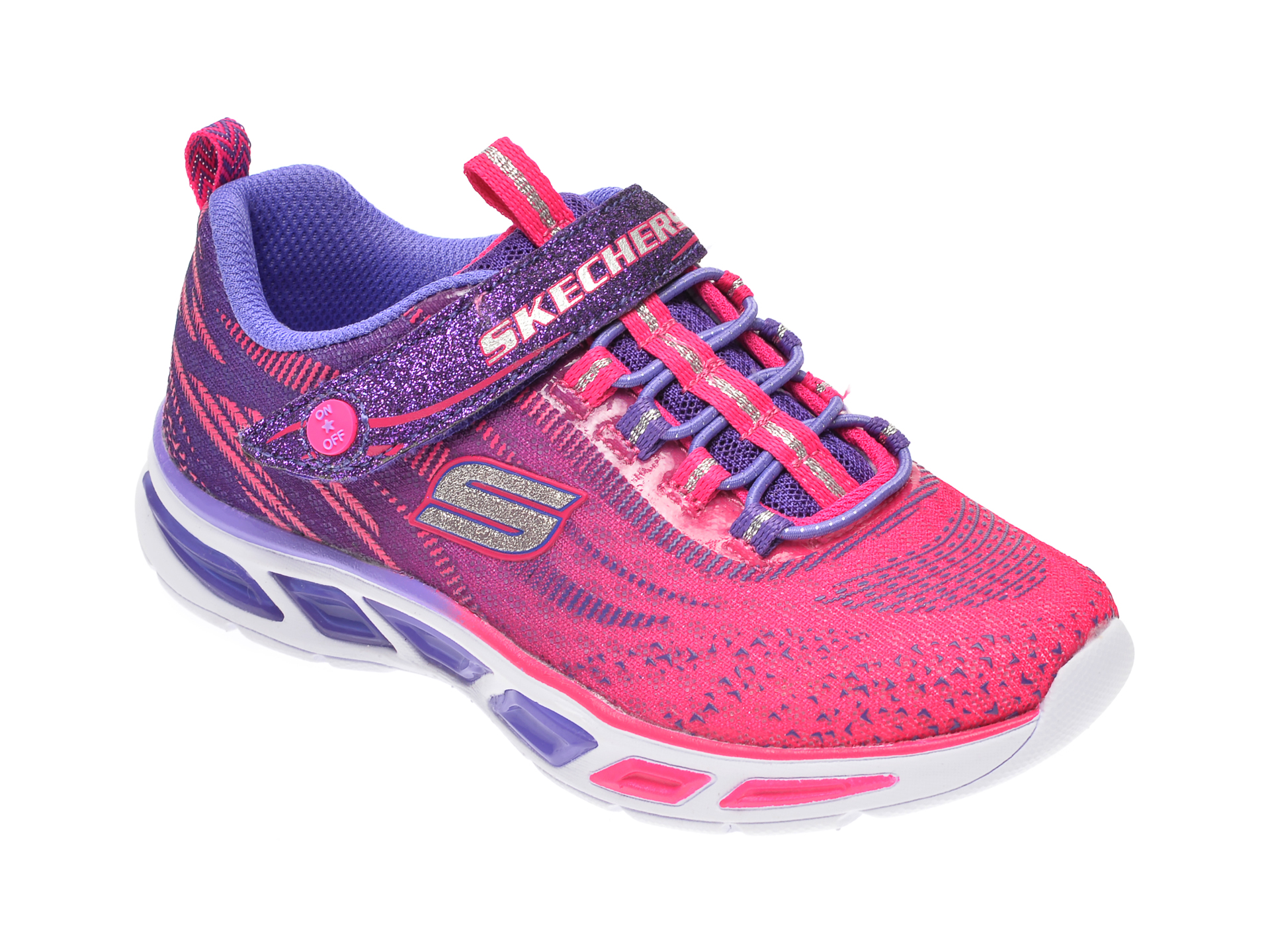 Pantofi sport SKECHERS roz, Litebeams, din material textil