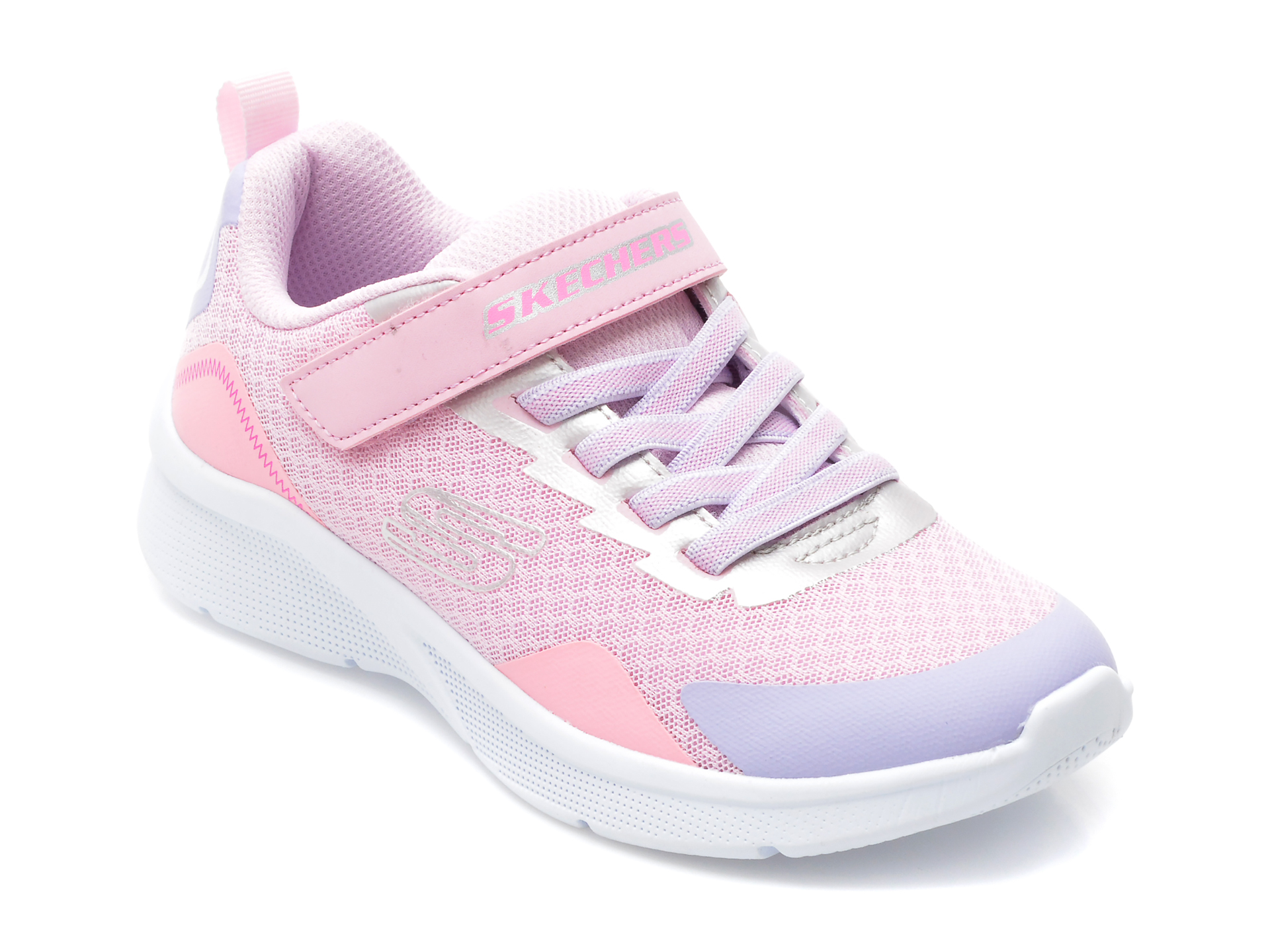 Pantofi sport SKECHERS roz, MICROSPEC , din material textil /copii/incaltaminte