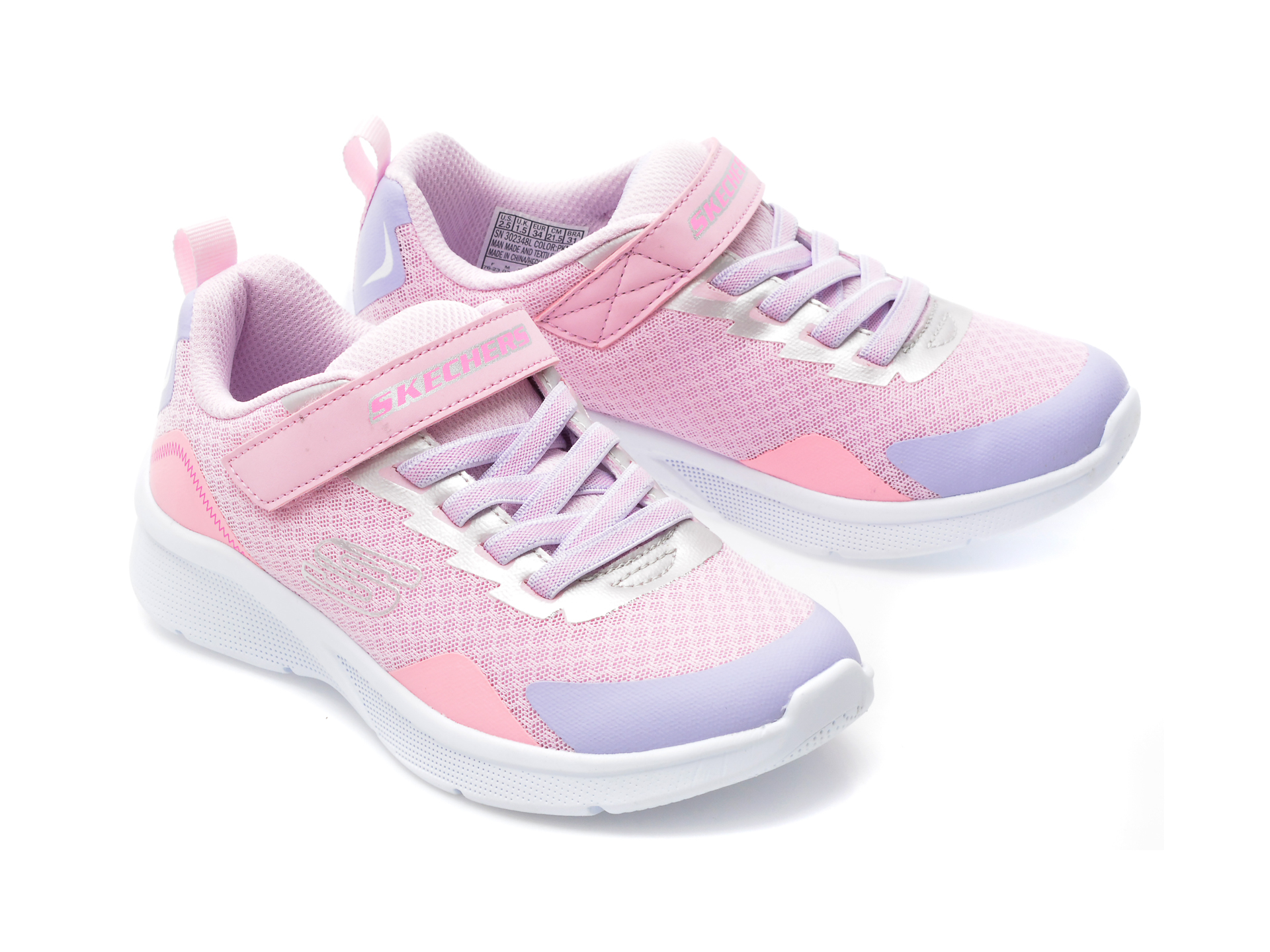 Pantofi sport SKECHERS roz, MICROSPEC , din material textil - 4