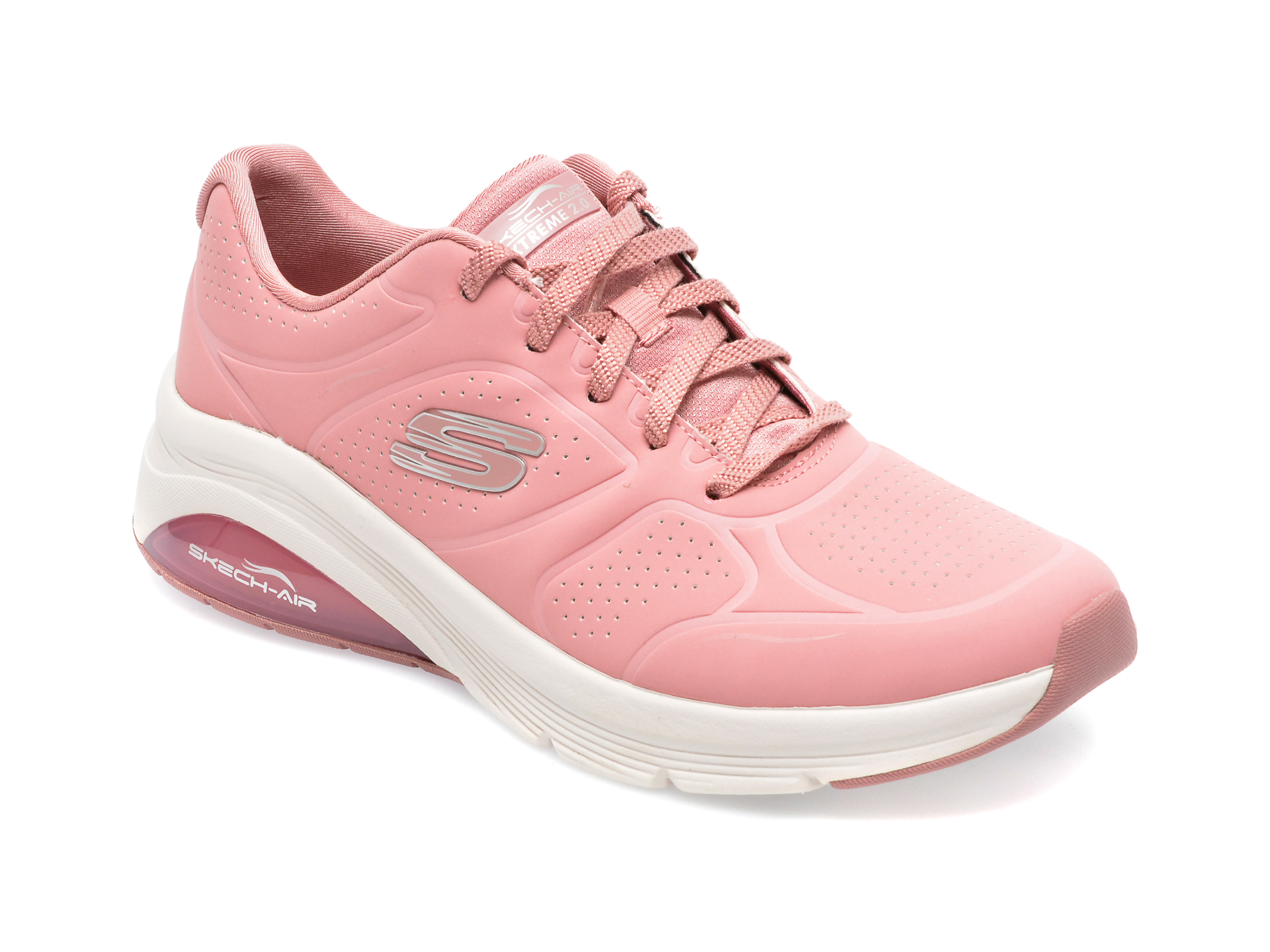 Pantofi sport SKECHERS roz, SKECH-AIR EXTREME 2.0, din piele ecologica /femei/pantofi imagine noua