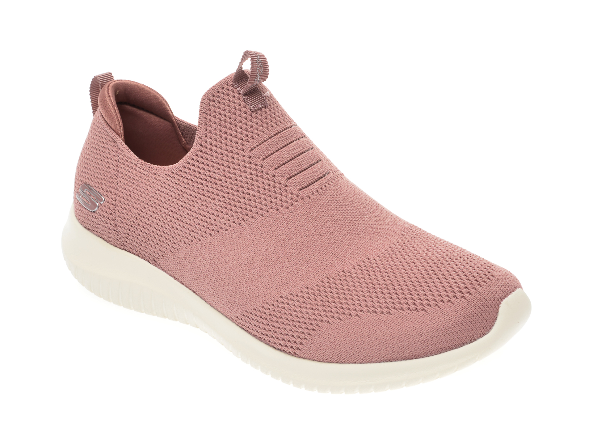 Pantofi sport SKECHERS roz, Ultra Flex First Take, din piele ecologica
