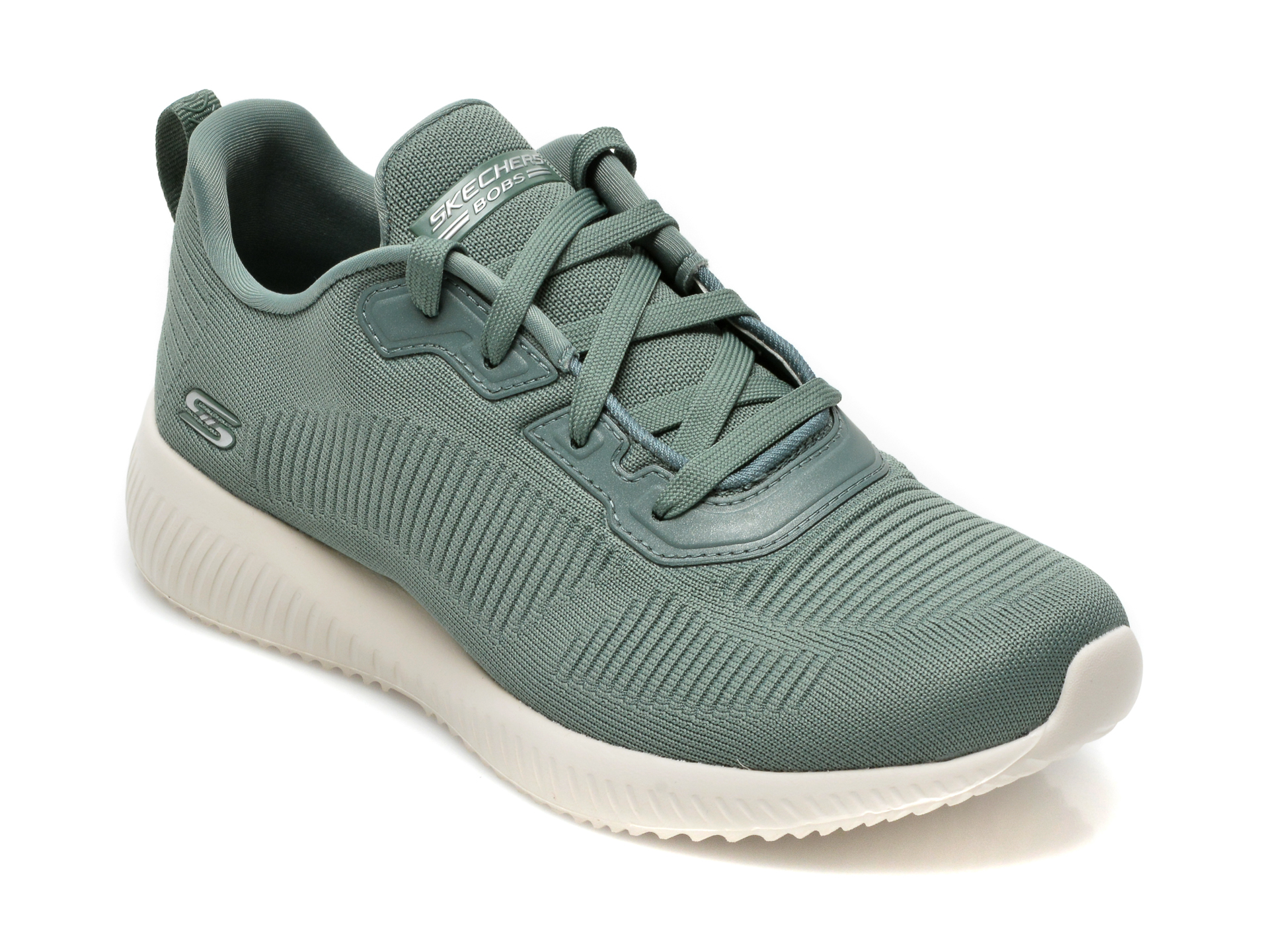 Pantofi sport SKECHERS verzi, BOBS SQUAD, din material textil otter.ro imagine noua 2022