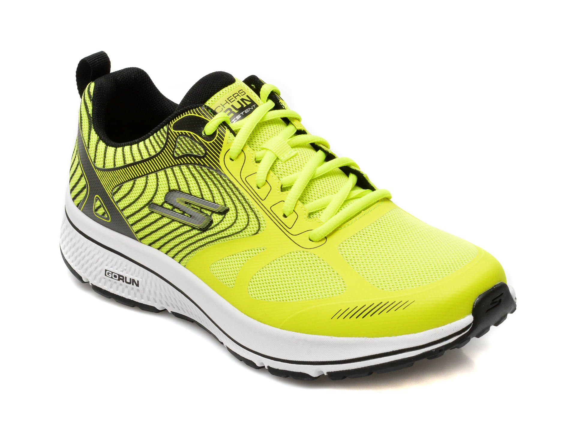 Pantofi sport SKECHERS verzi, GO RUN CONSISTENT, din material textil otter.ro