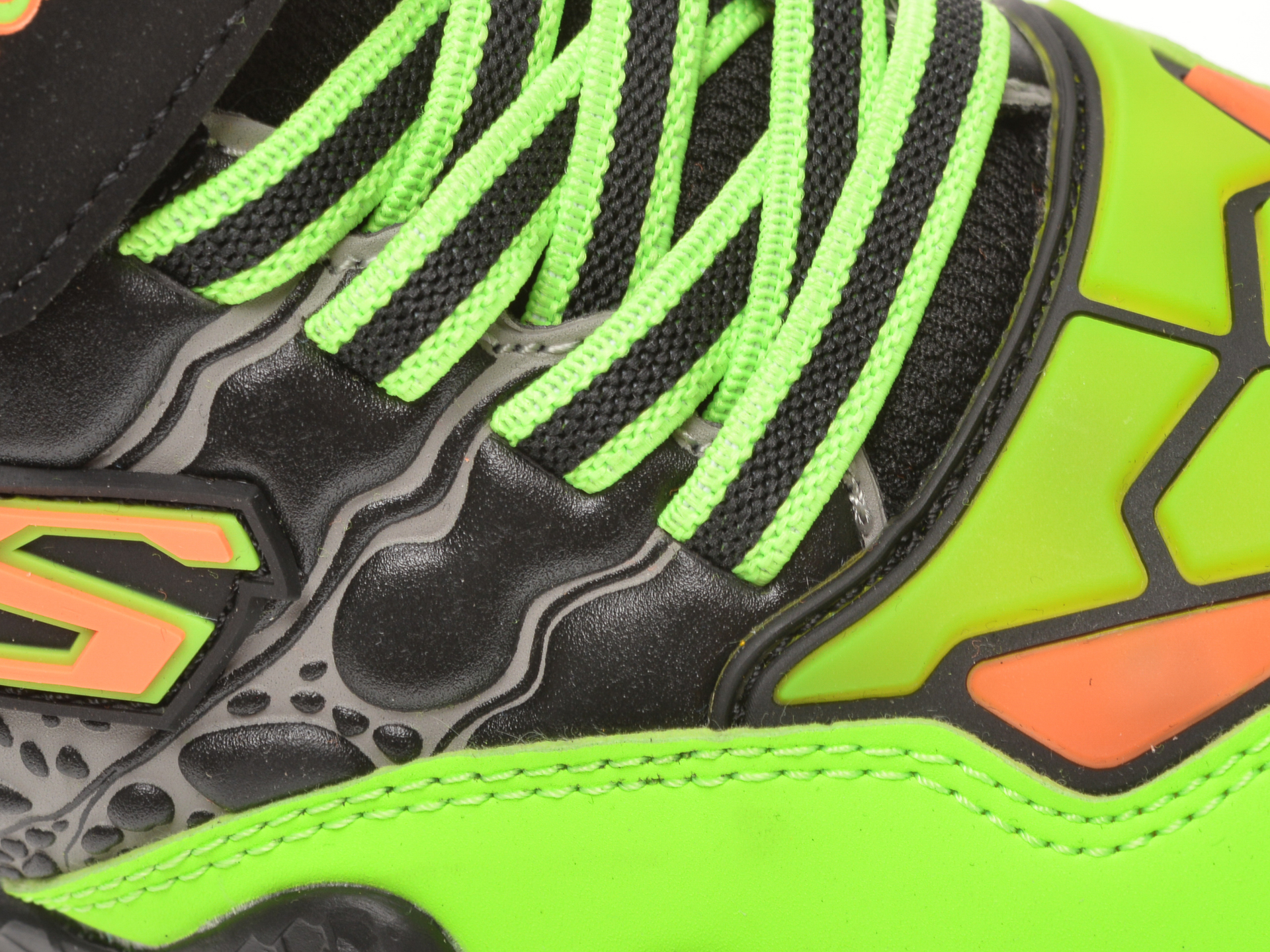 Pantofi sport SKECHERS verzi, SKECH-O-SAURUS LIGHTS, din piele ecologica - 2