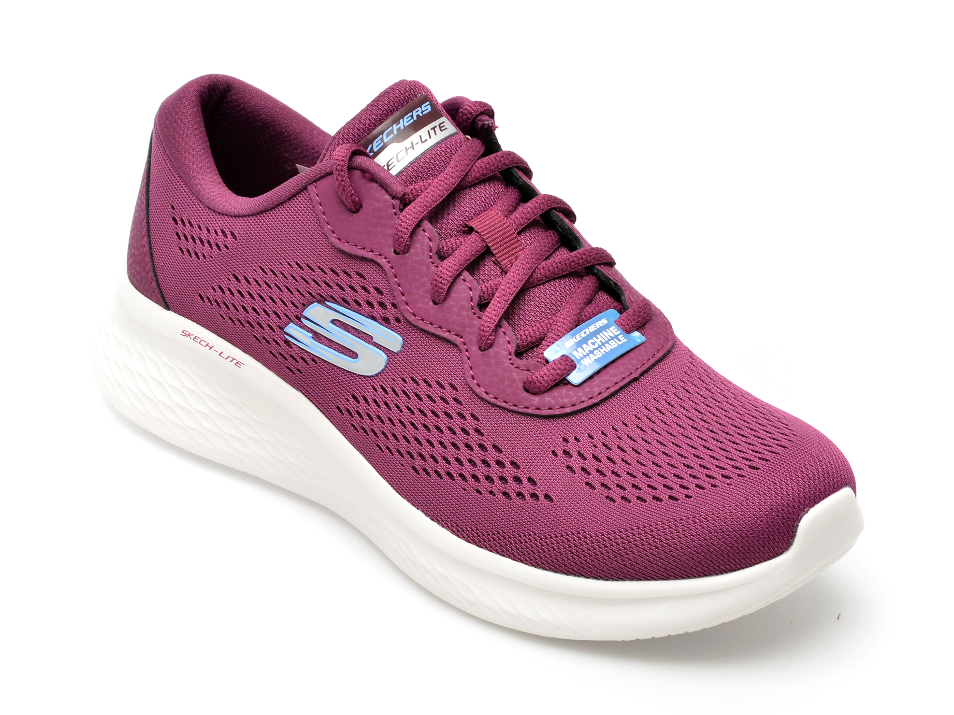 Pantofi sport SKECHERS visinii, SKECH-LITE PRO, din piele ecologica si material textil