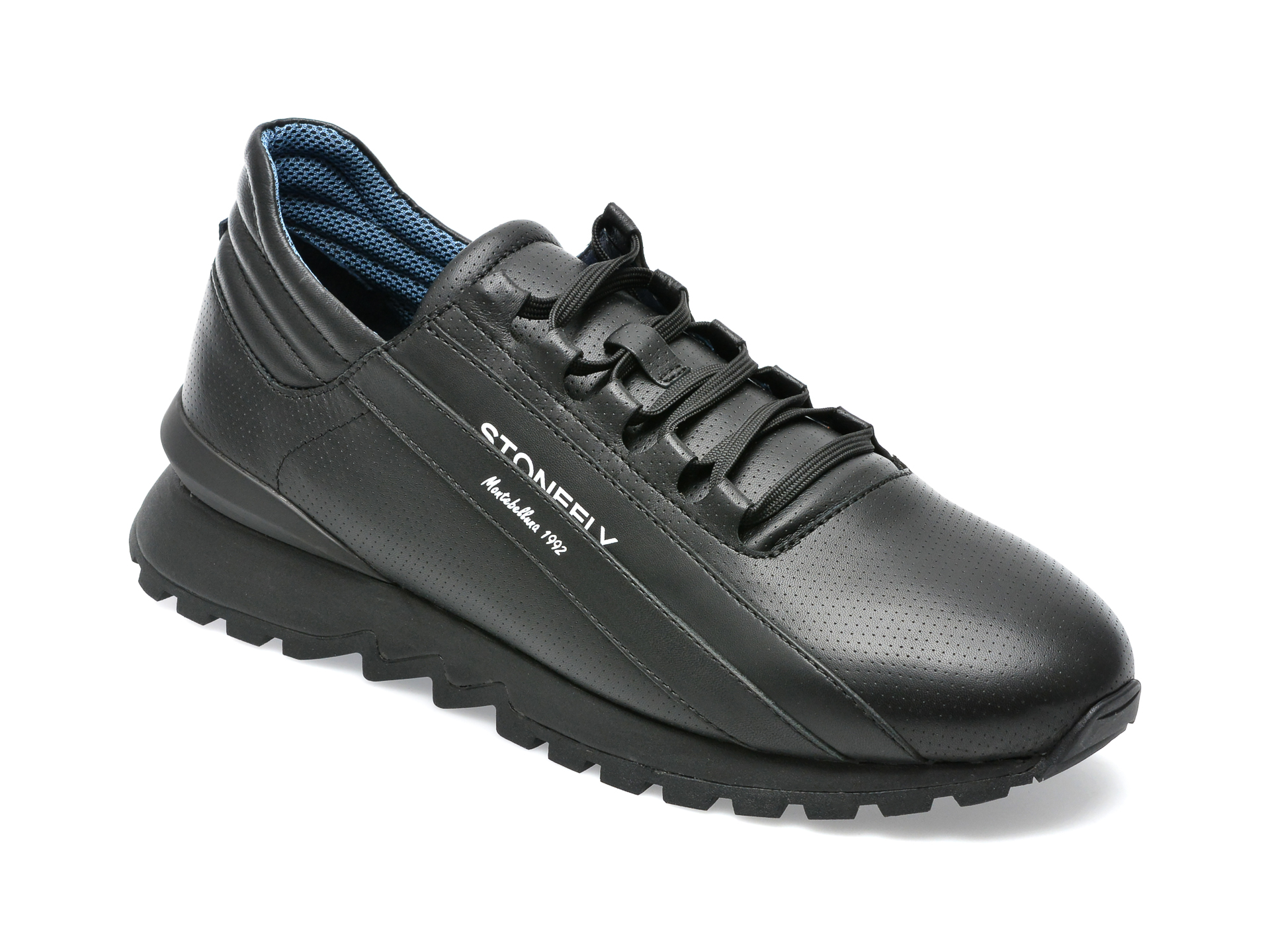 Pantofi sport STONEFLY negri, SIMMA4, din piele naturala