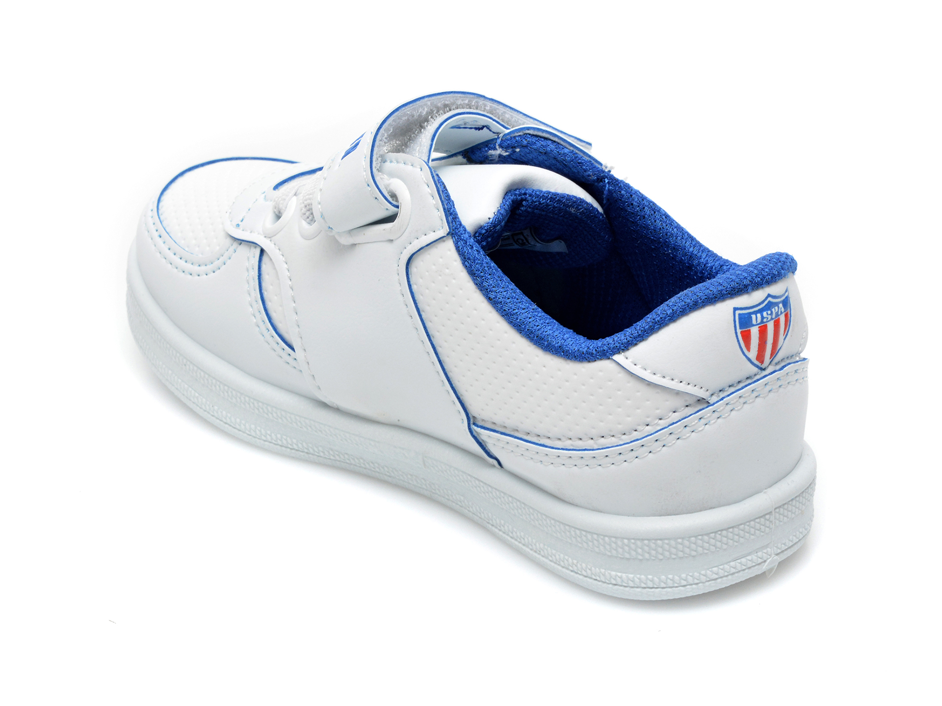 Pantofi sport US POLO ASSN albi, CAME1FX, din piele ecologica - 5