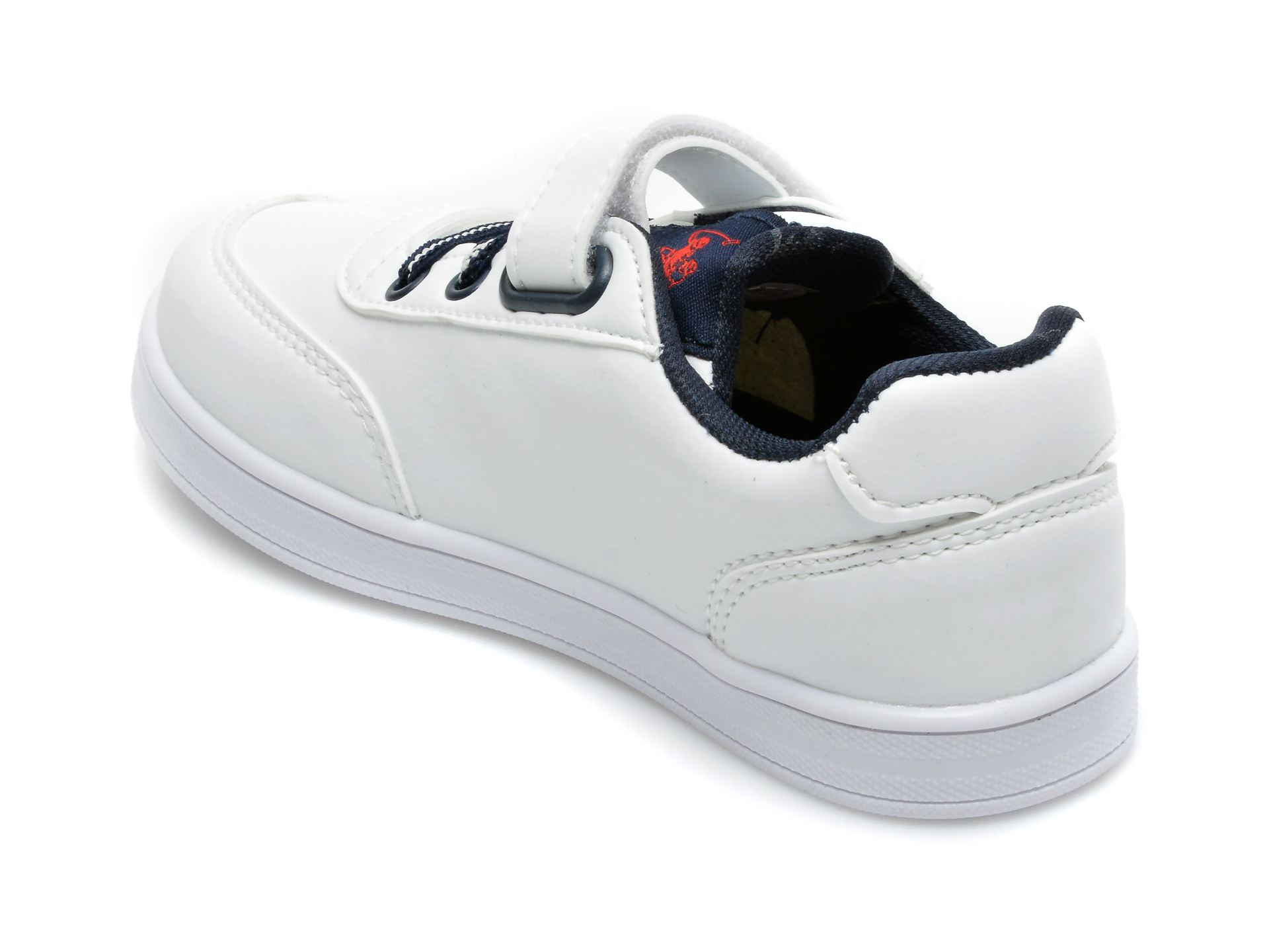 Pantofi sport US POLO ASSN albi, CAMERON WT, din piele ecologica - 5