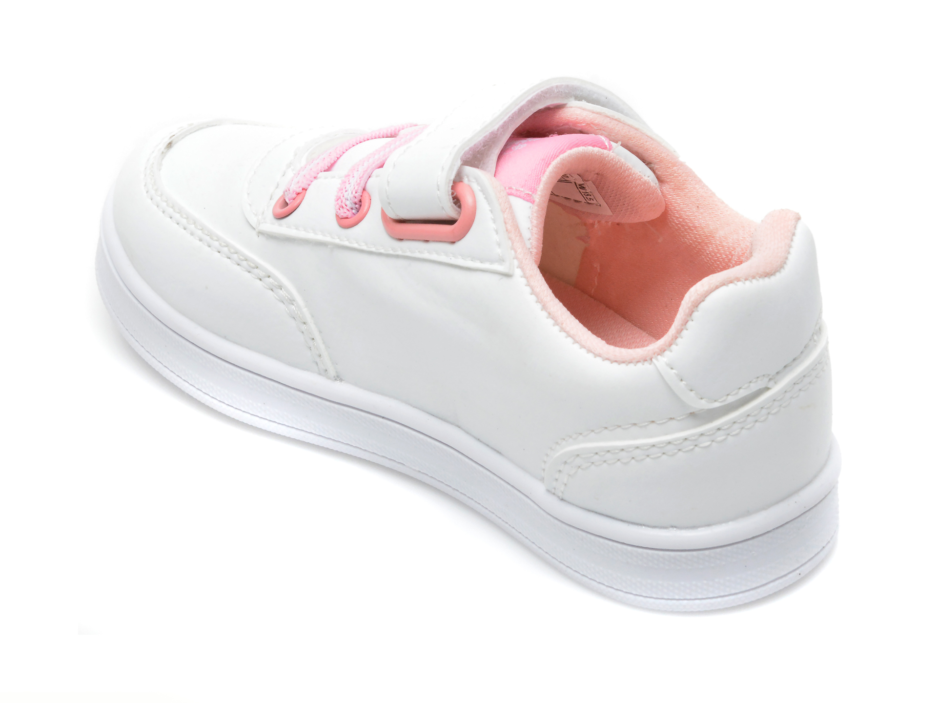 Pantofi sport US POLO ASSN albi, CAMERON WT, din piele ecologica - 5