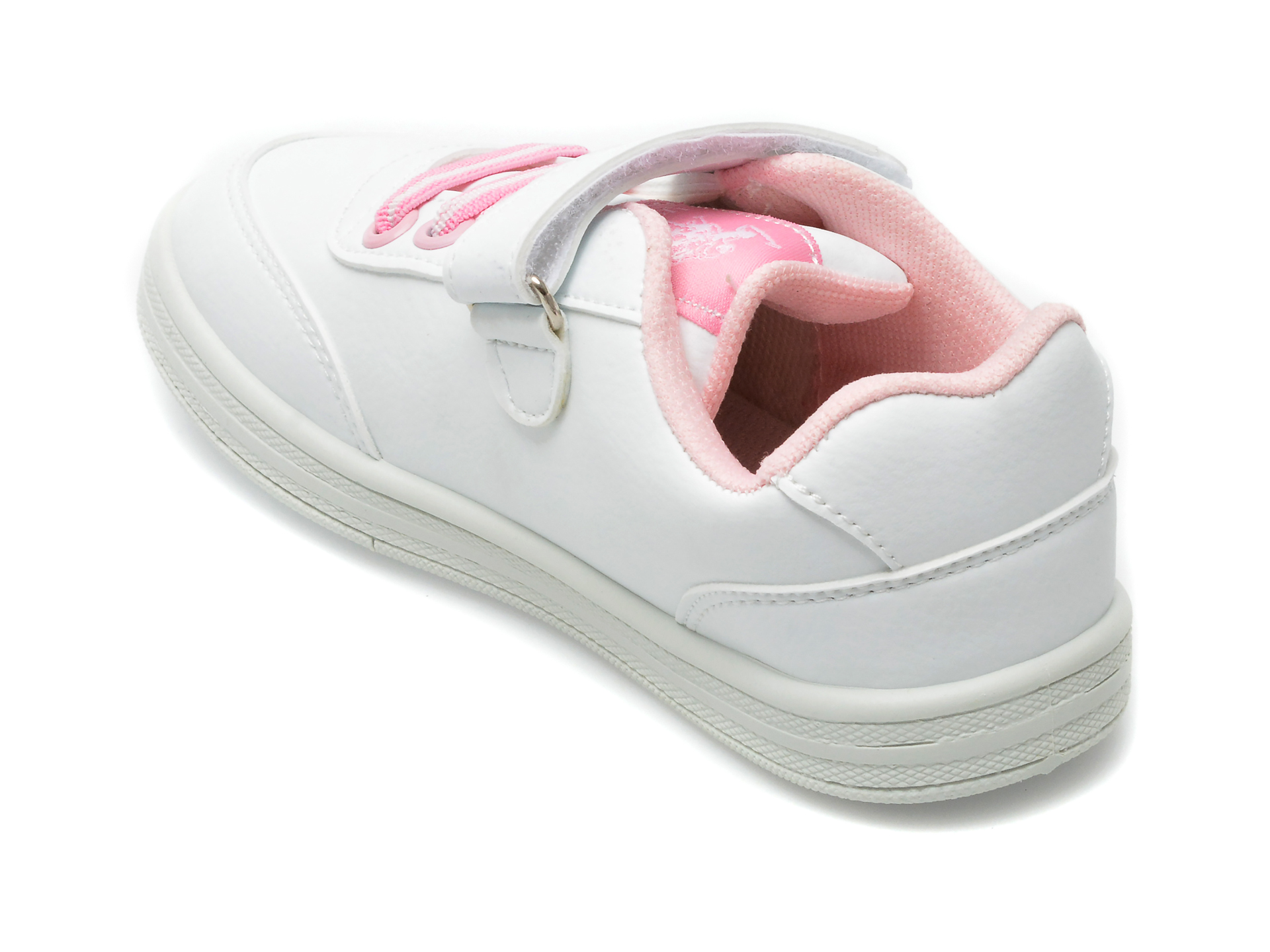 Pantofi sport US POLO ASSN albi, CAMWT29, din piele ecologica - 5