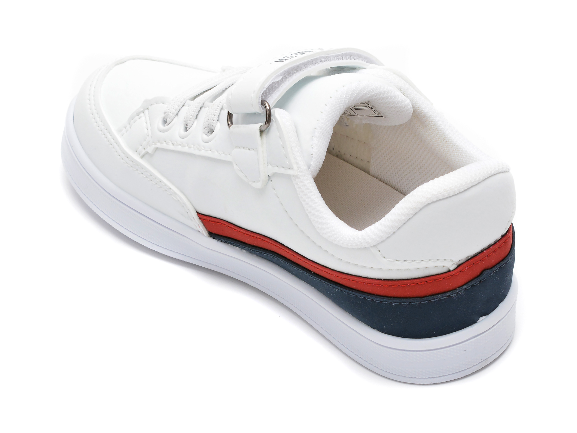 Pantofi sport US POLO ASSN albi, JAMA2FX, din piele ecologica - 5