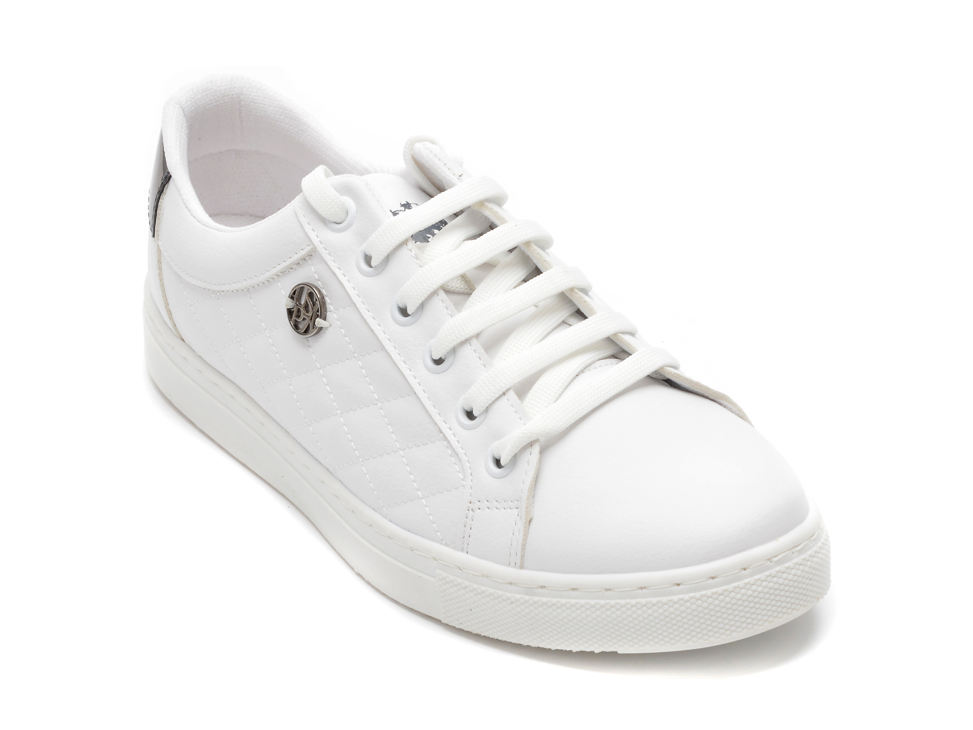 Pantofi sport US POLO ASSN albi, TIGG2FX, din piele ecologica /femei/pantofi imagine noua