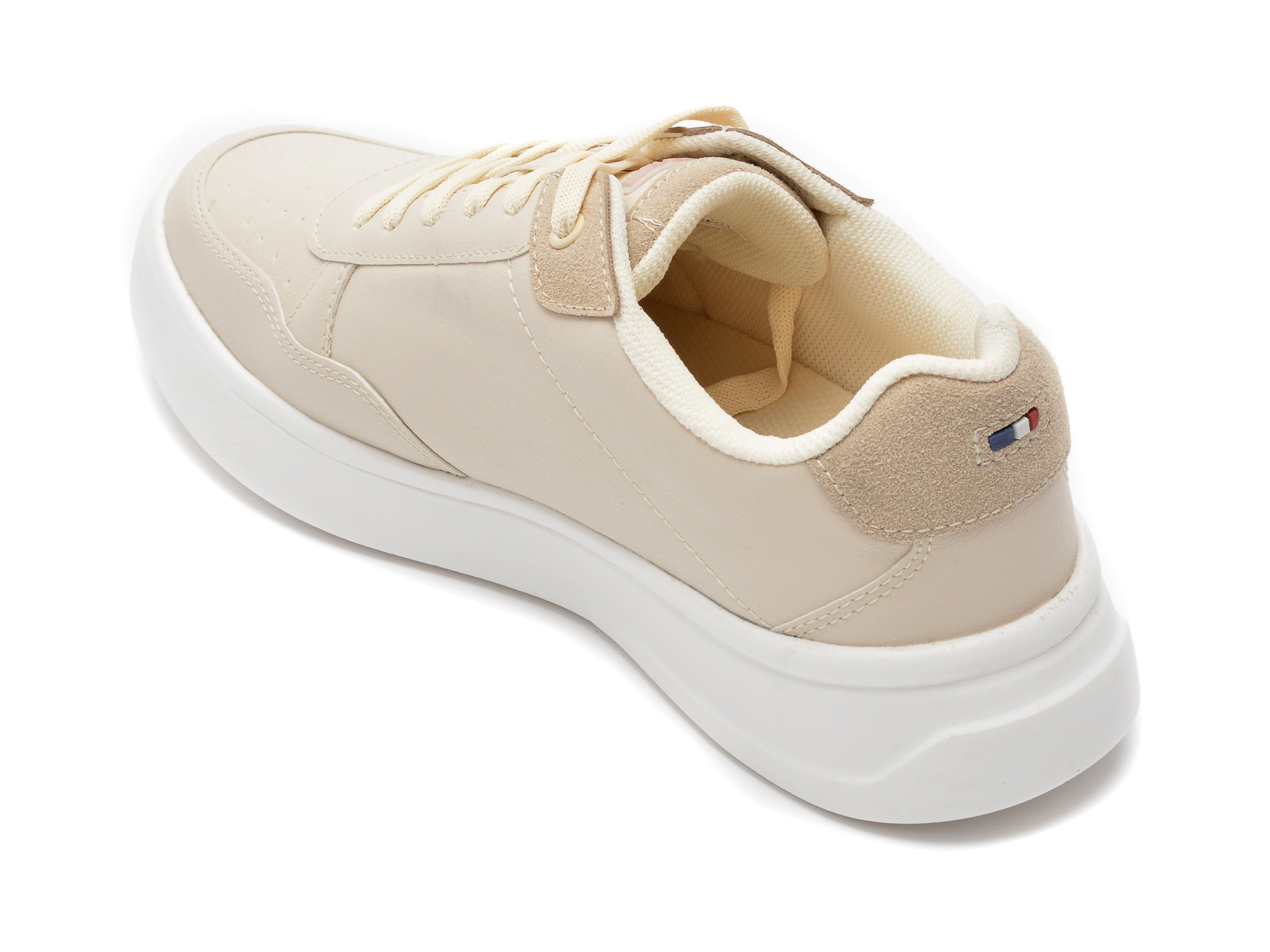 Pantofi sport US POLO ASSN bej, ELTA2FX, din piele ecologica - 5