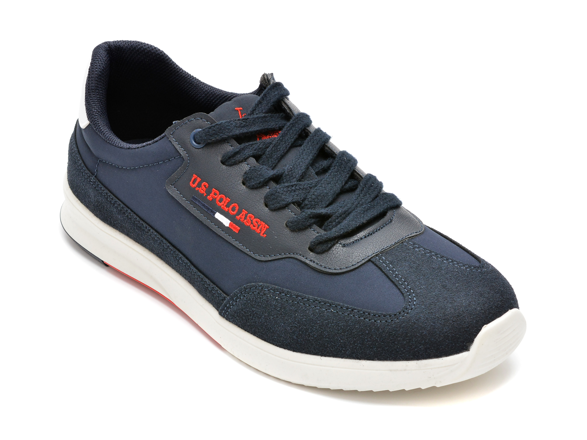 Pantofi sport US POLO ASSN bleumarin, VECT2FX, din material textil si piele ecologica /barbati/pantofi
