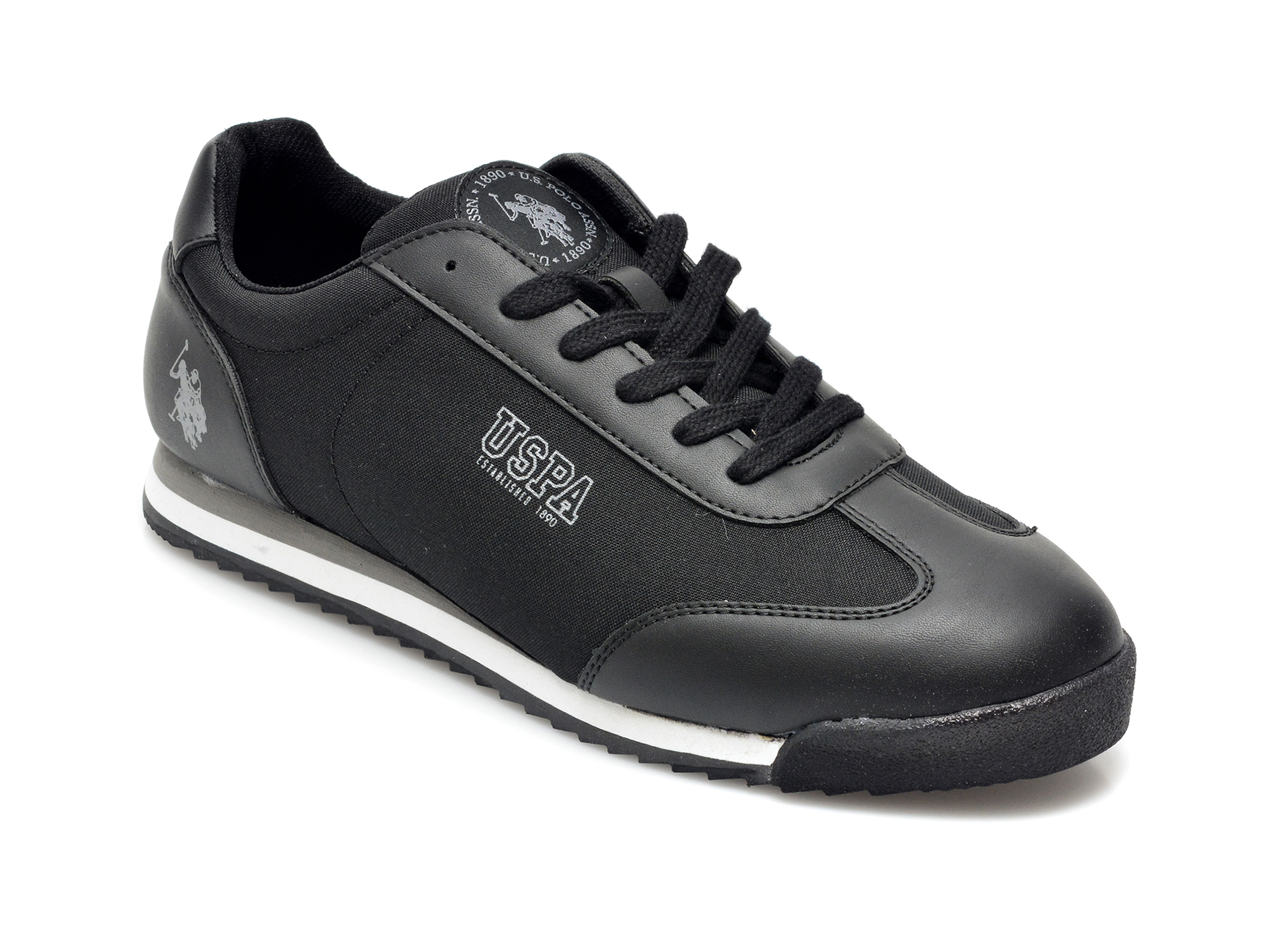 Pantofi sport US POLO ASSN negri, PENE1FX, din material textil