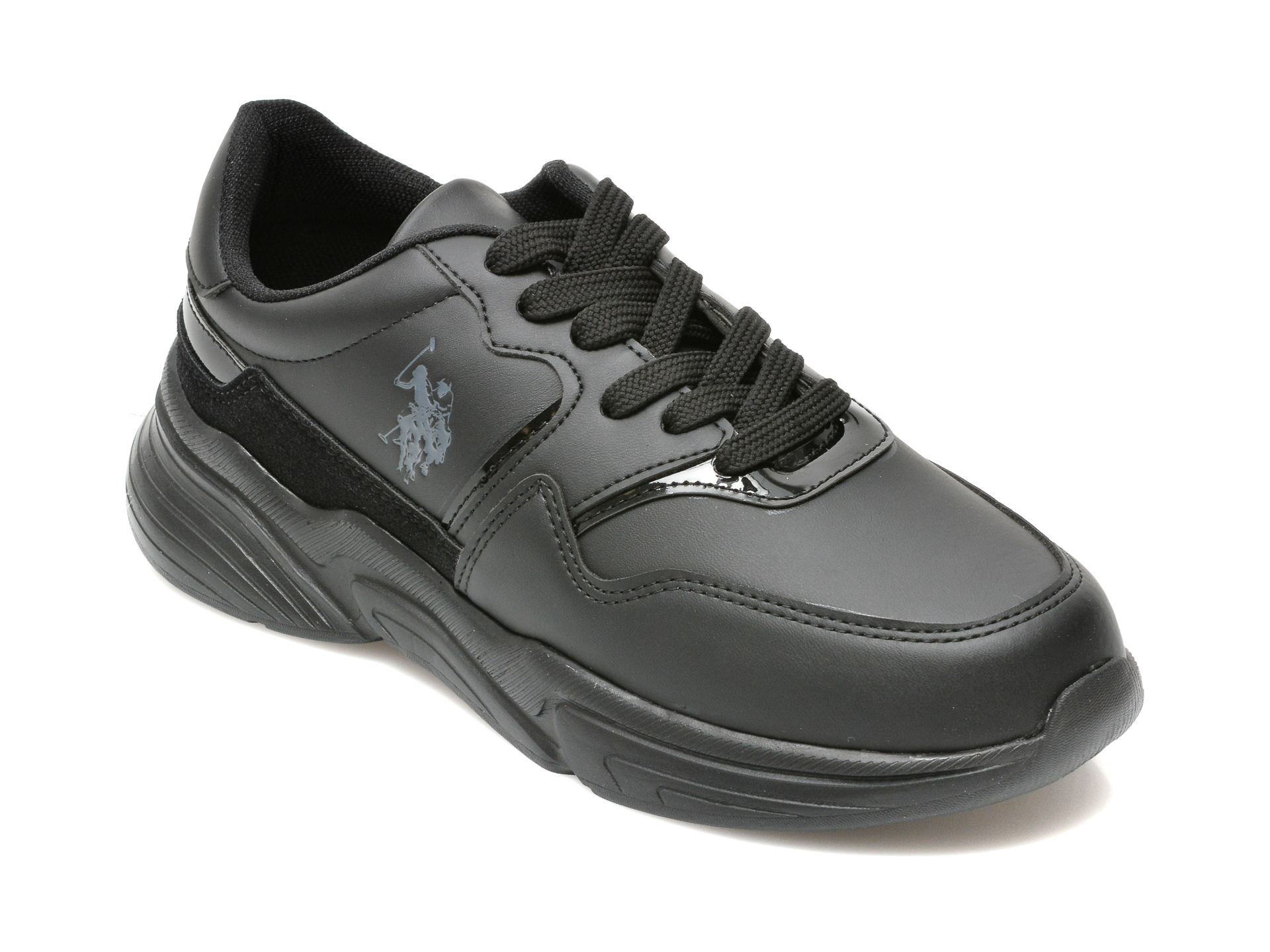 Pantofi sport US POLO ASSN negri, SHERBET, din piele ecologica otter.ro