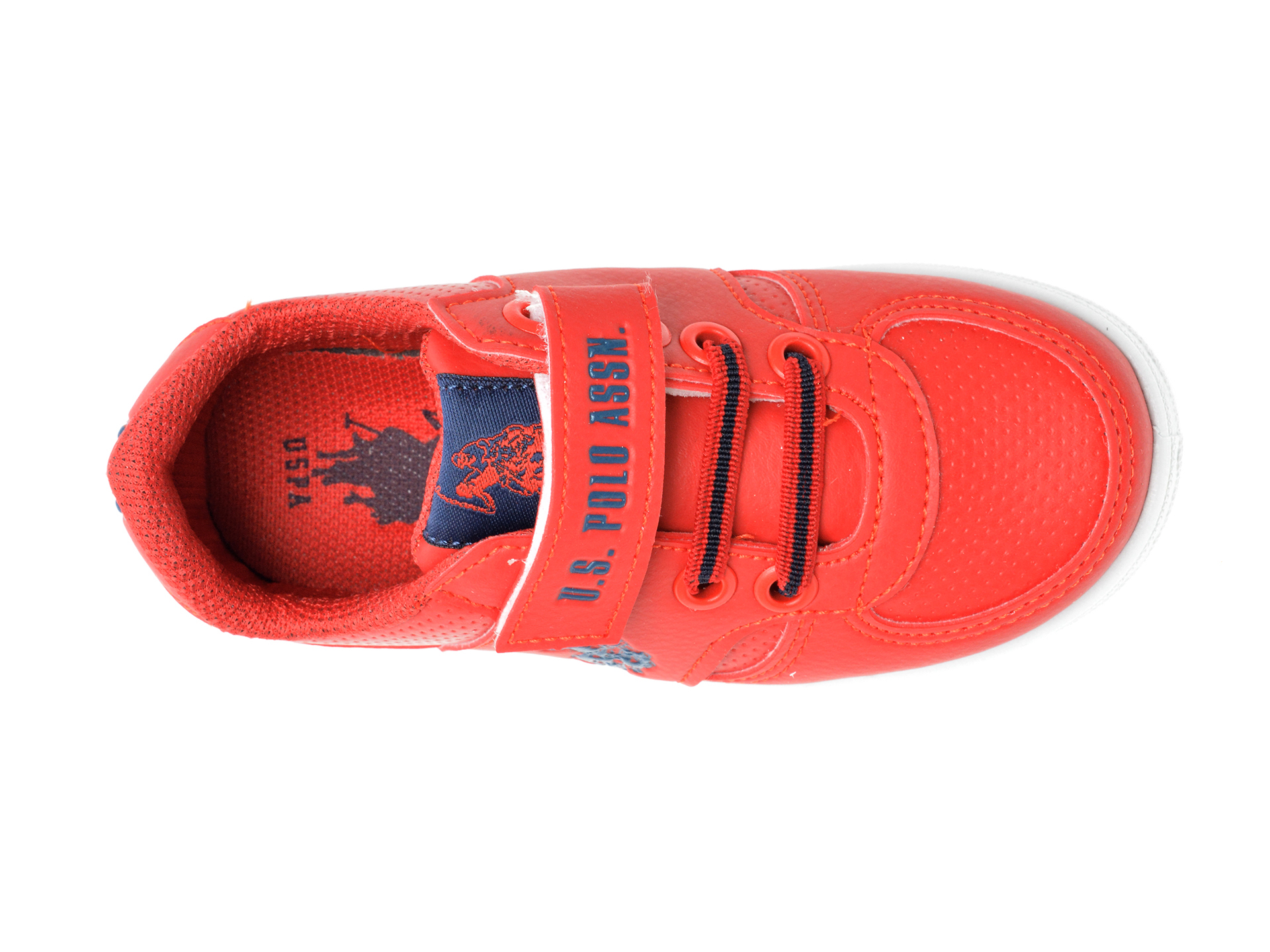 Pantofi sport US POLO ASSN rosii, CAME1FX, din piele ecologica - 6