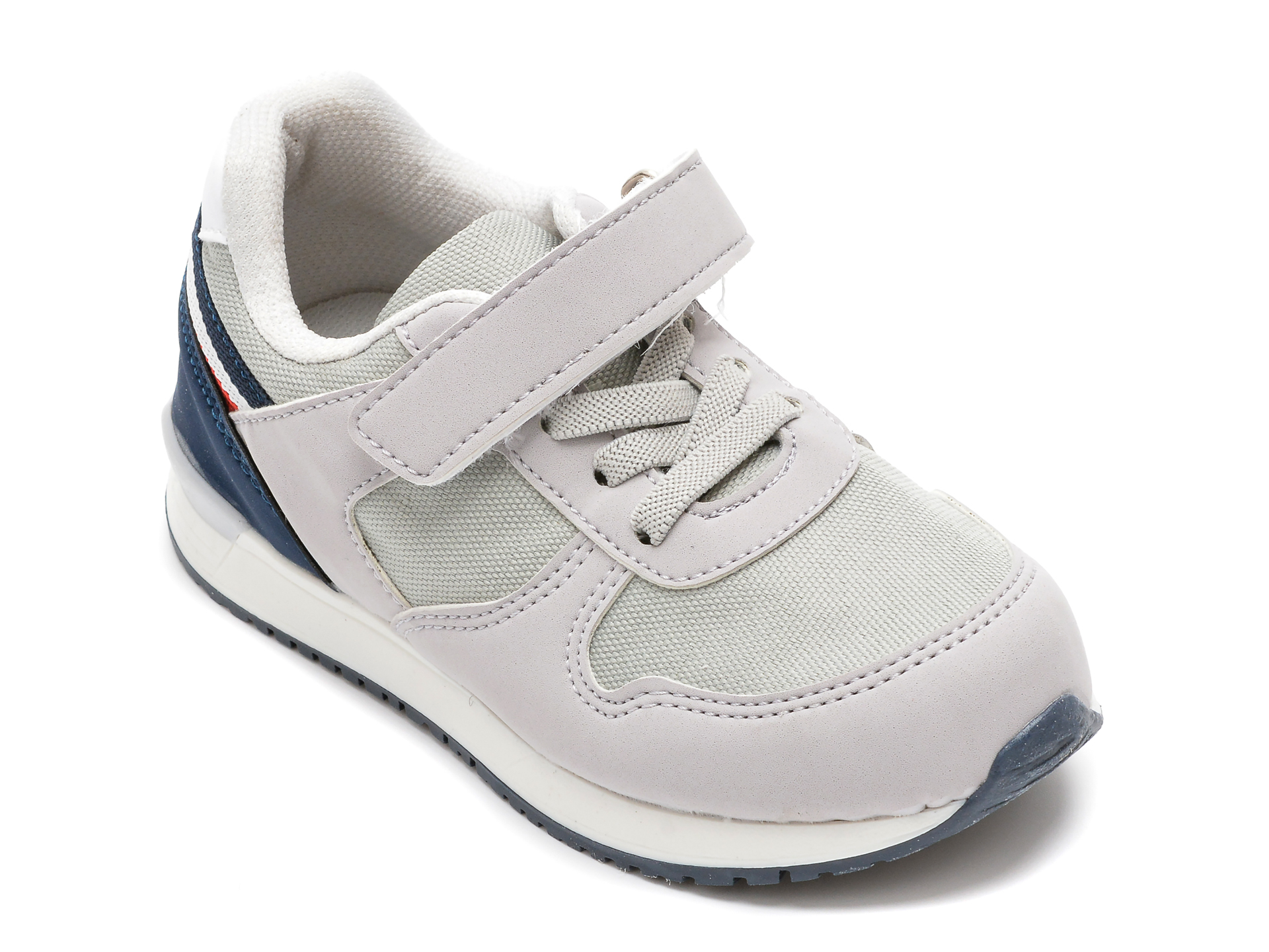 Pantofi sportPOLARIS gri, 520127, din material textil si piele ecologica imagine reduceri black friday 2021 /copii/incaltaminte