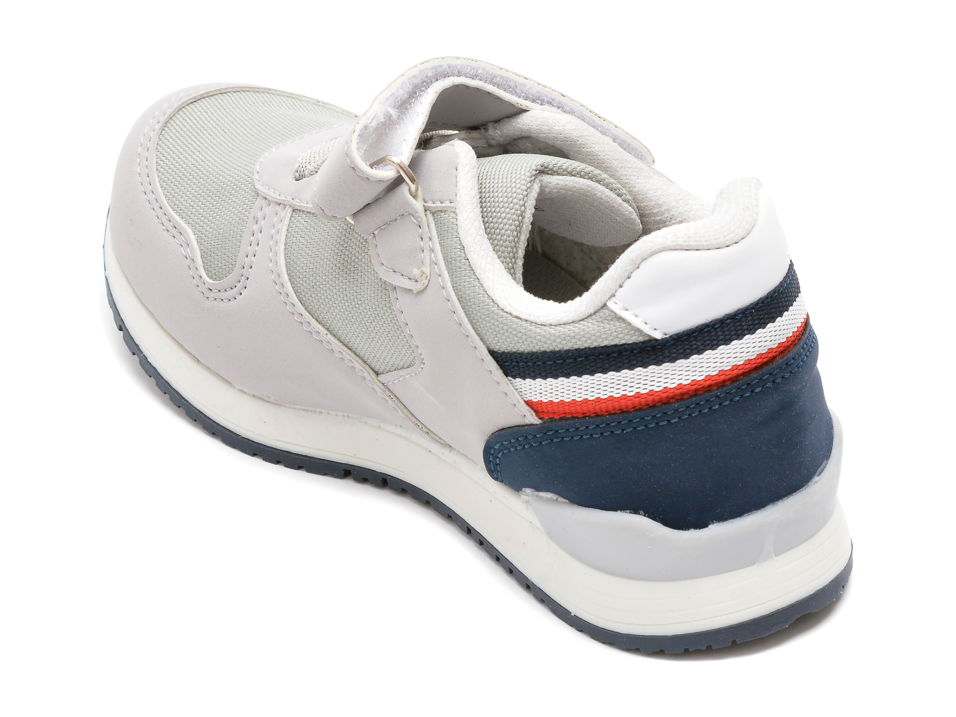 Pantofi sportPOLARIS gri, 520127, din material textil si piele ecologica - 5