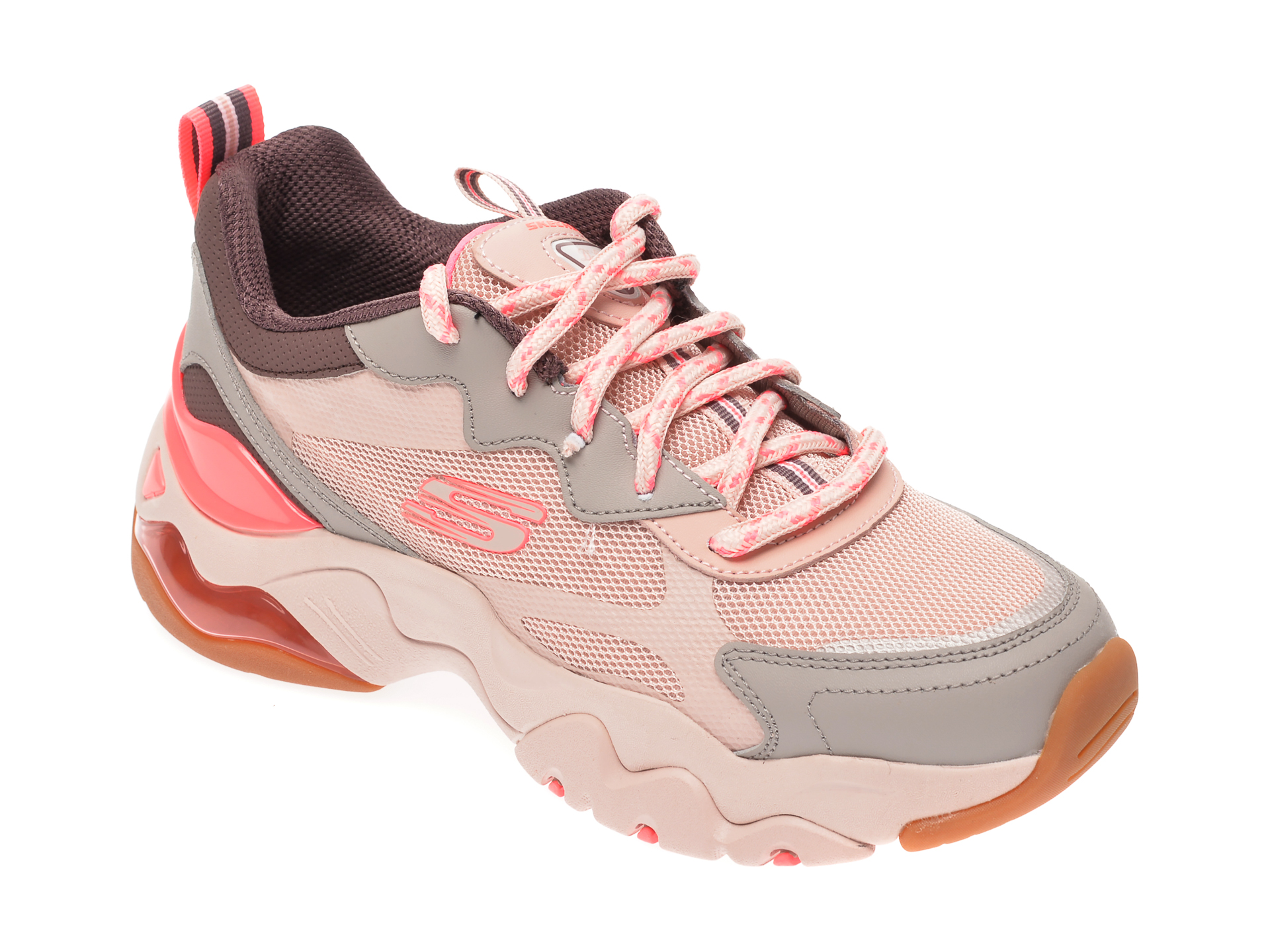 Pantofi sportSKECHERS multicolor, Dlites 3.0 Air, din material textil si piele naturala