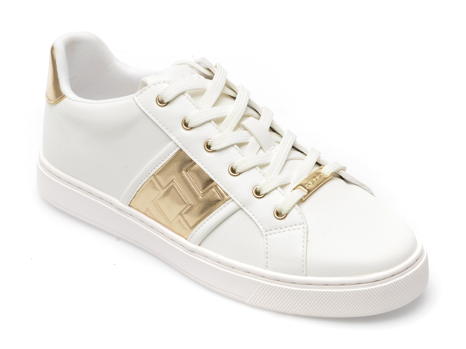Pantofi sprt ALDO albi, PALAZZI100, din piele ecologica /femei/pantofi imagine noua 2022