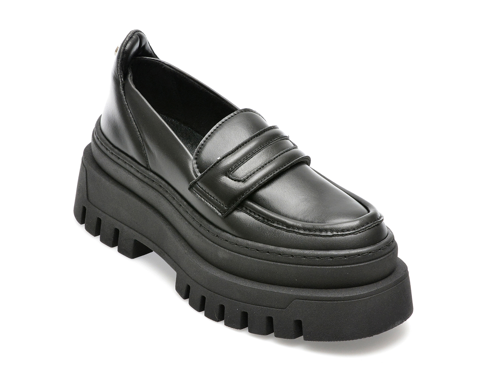 Pantofi Steve Madden negri, CATO, din piele naturala