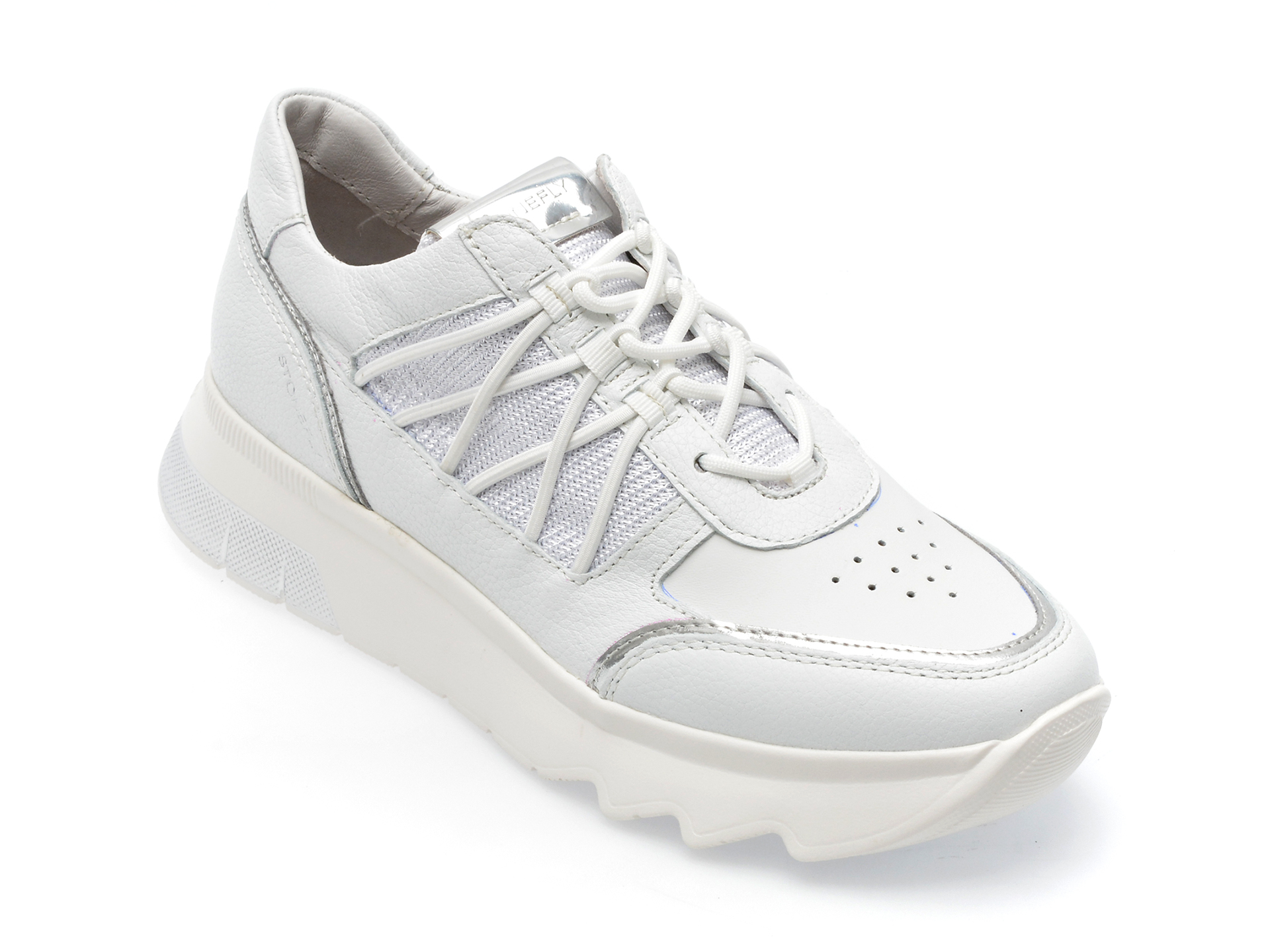 Pantofi STONEFLY albi, SPOCK34, din piele naturala /femei/pantofi