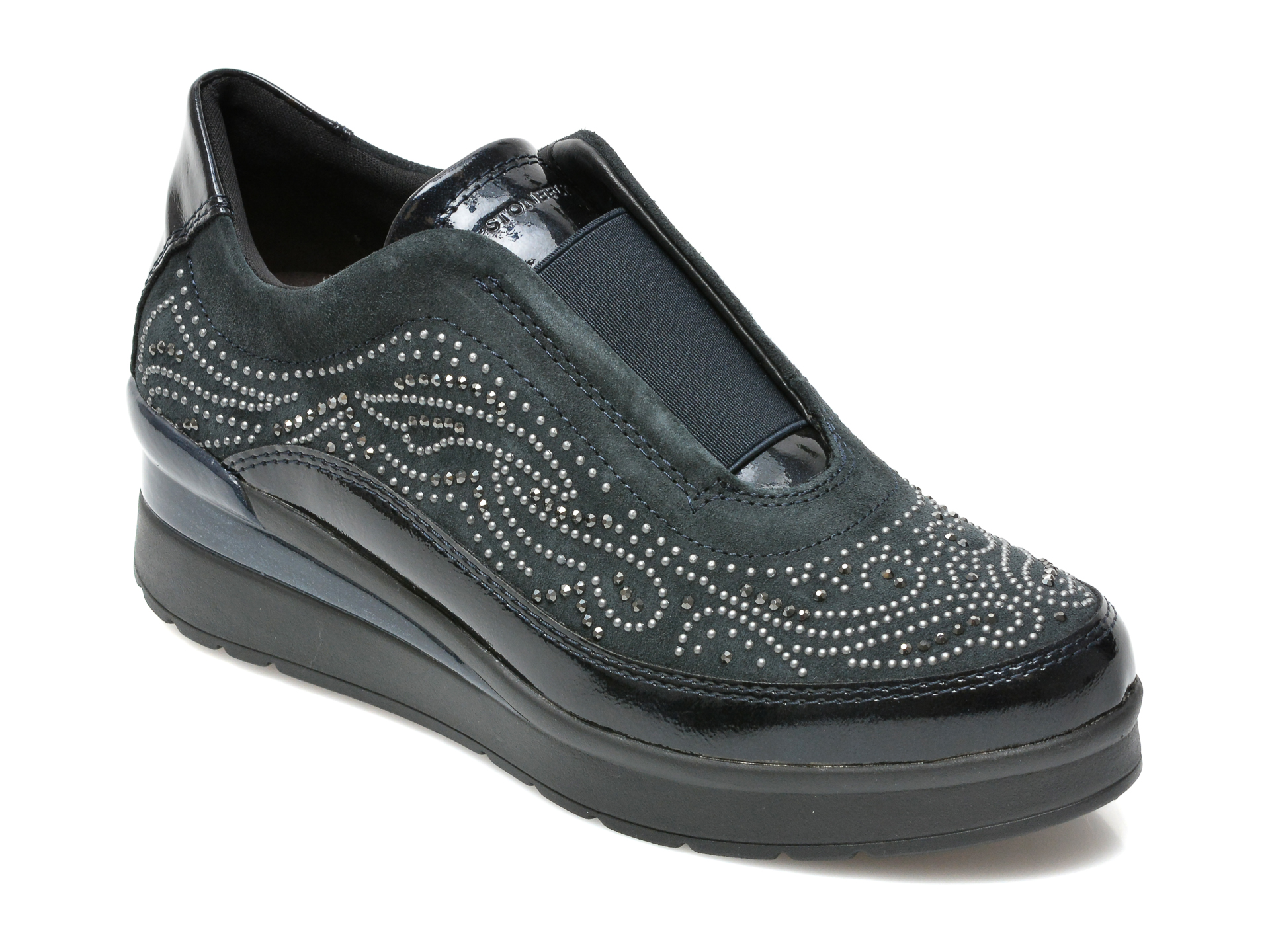 Pantofi STONEFLY bleumarin, CREAM17, din piele naturala otter imagine noua