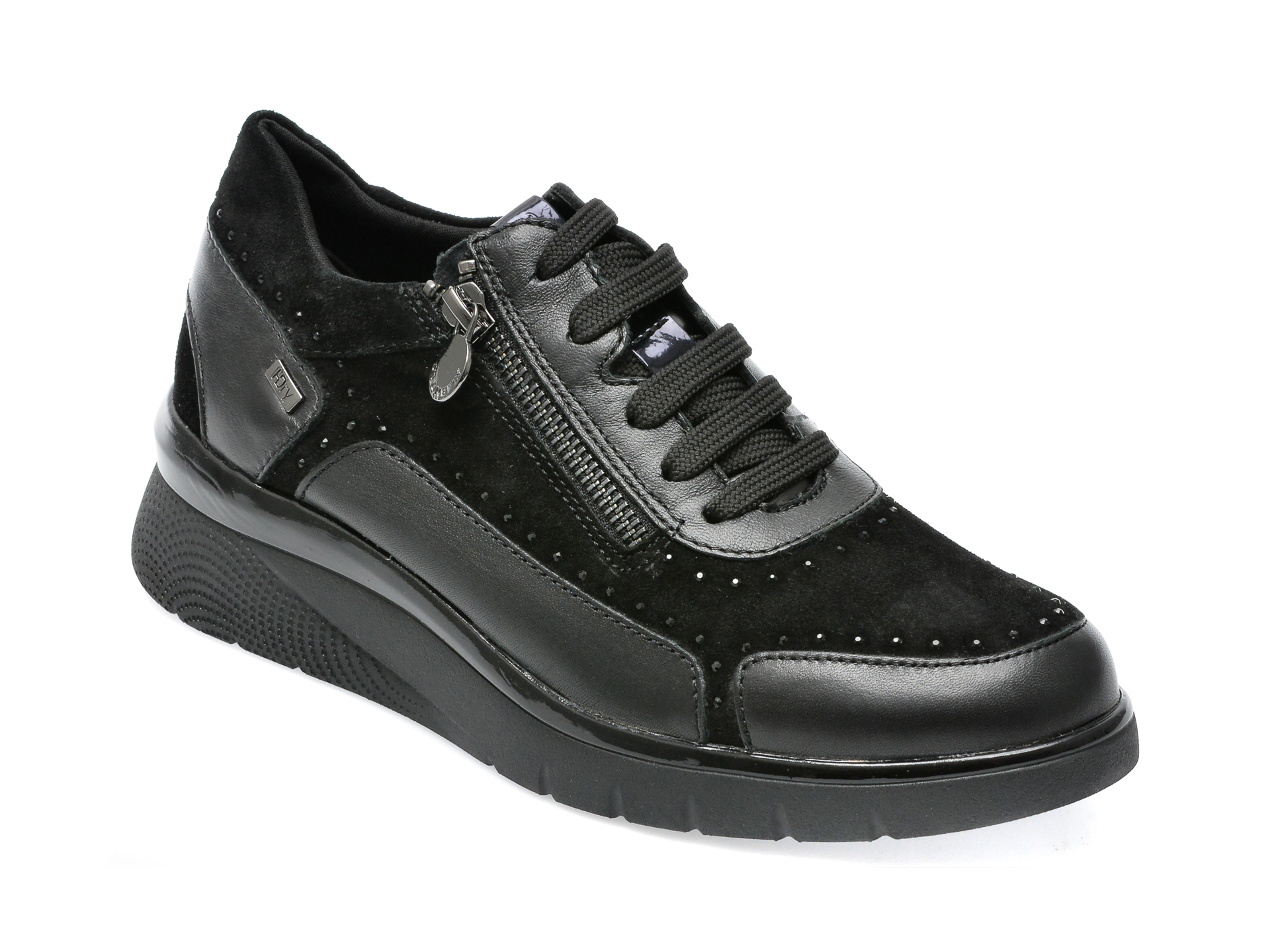 Pantofi STONEFLY negri, CLEHD11, din piele naturala /femei/pantofi