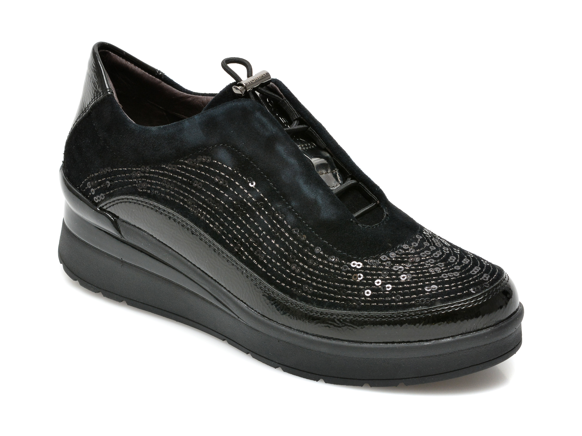 Pantofi STONEFLY negri, CREAM21, din piele naturala otter.ro