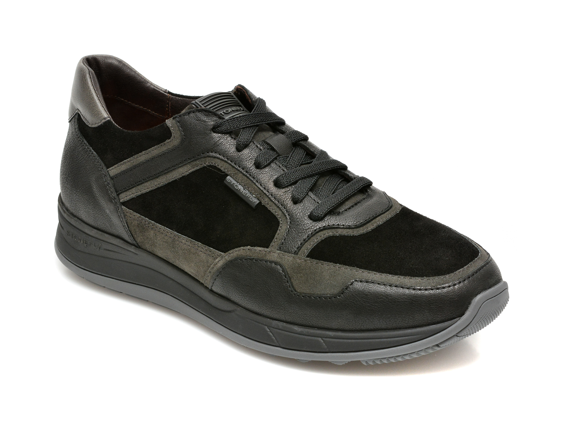Pantofi STONEFLY negri, EDWARD6, din piele naturala otter.ro